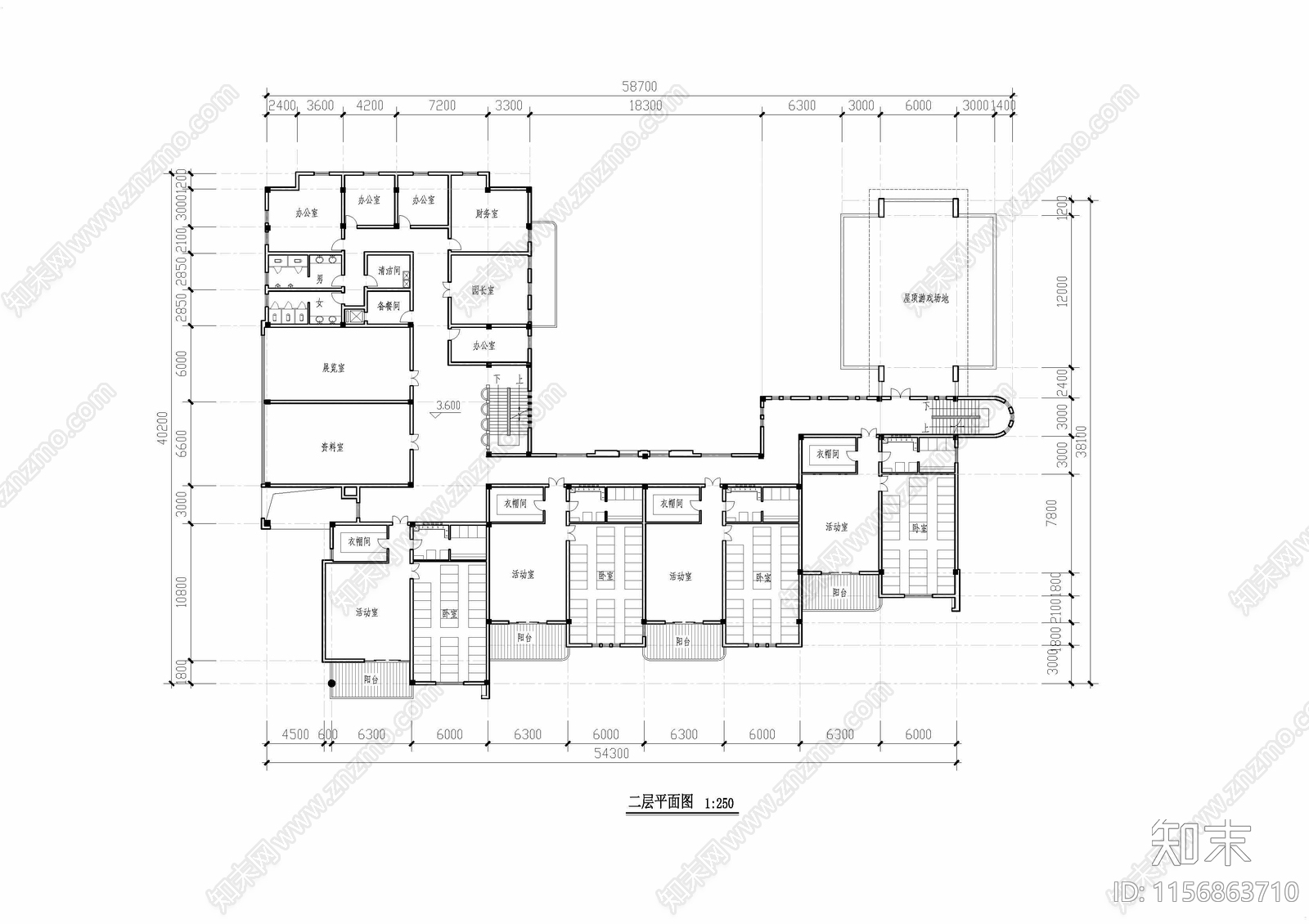 幼儿园cad施工图下载【ID:1156863710】