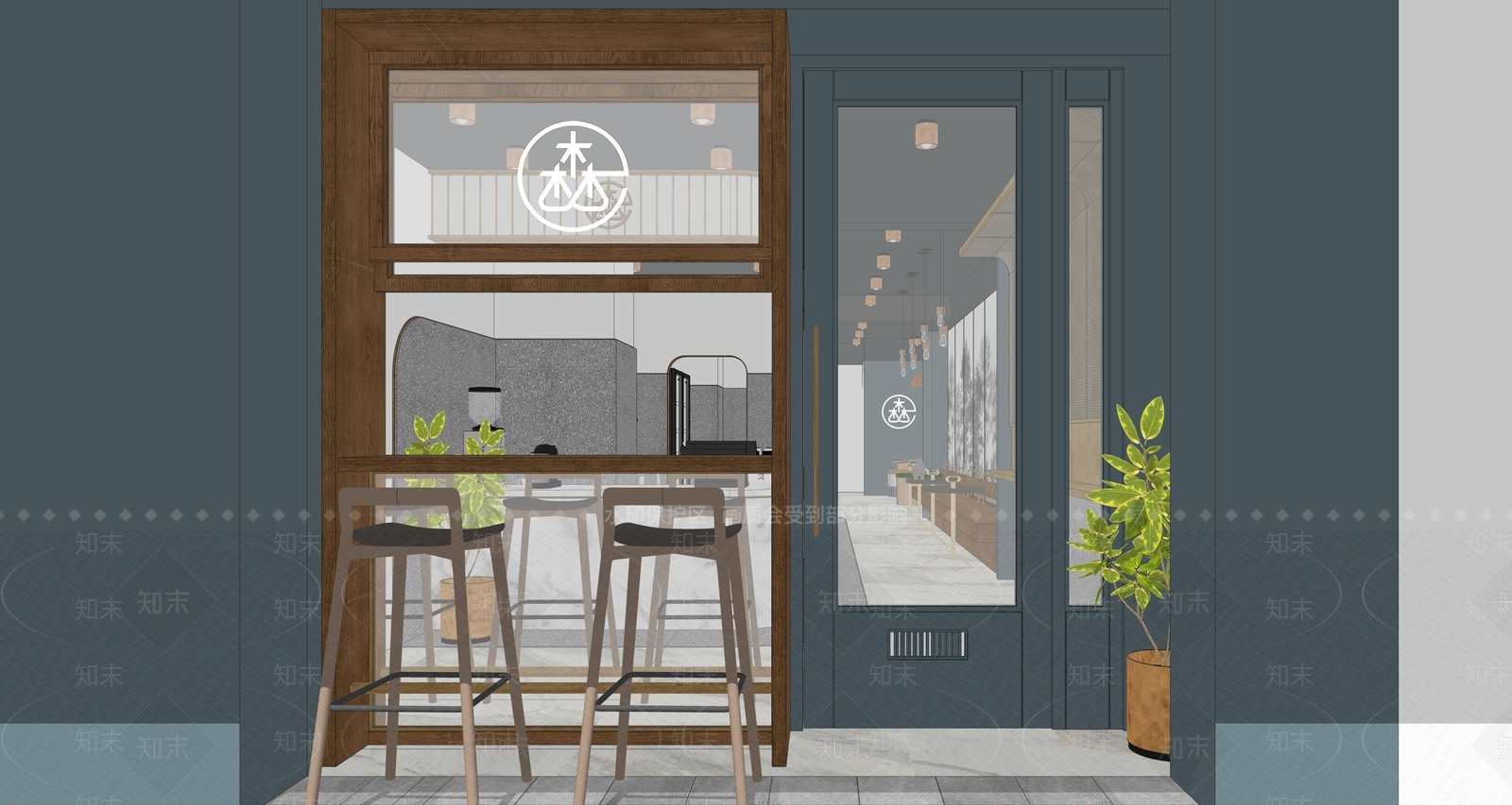 现代奶茶店SU模型下载【ID:1156869240】