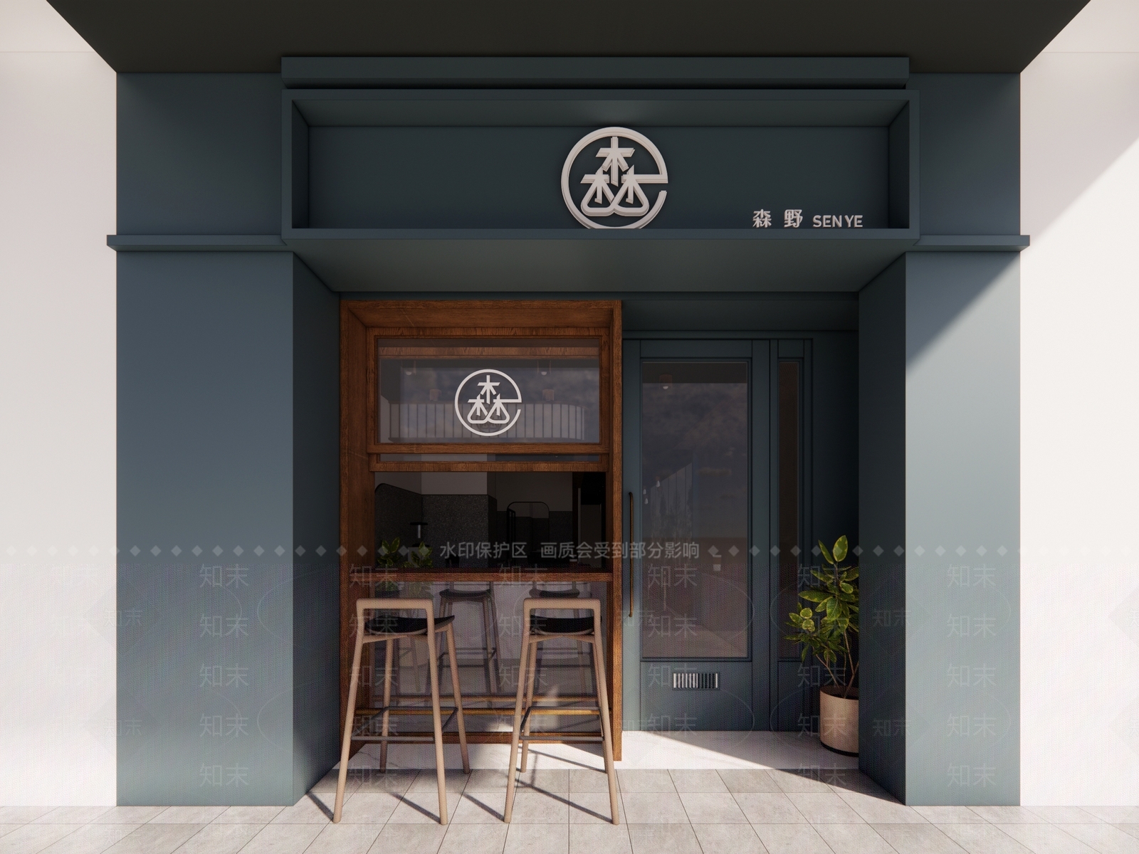 现代奶茶店SU模型下载【ID:1156869240】