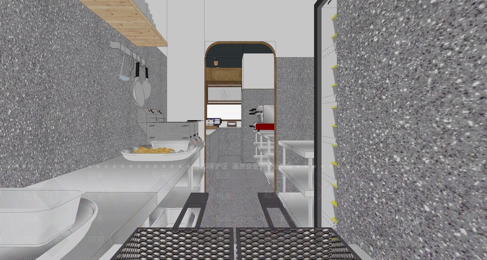 现代奶茶店SU模型下载【ID:1156869240】