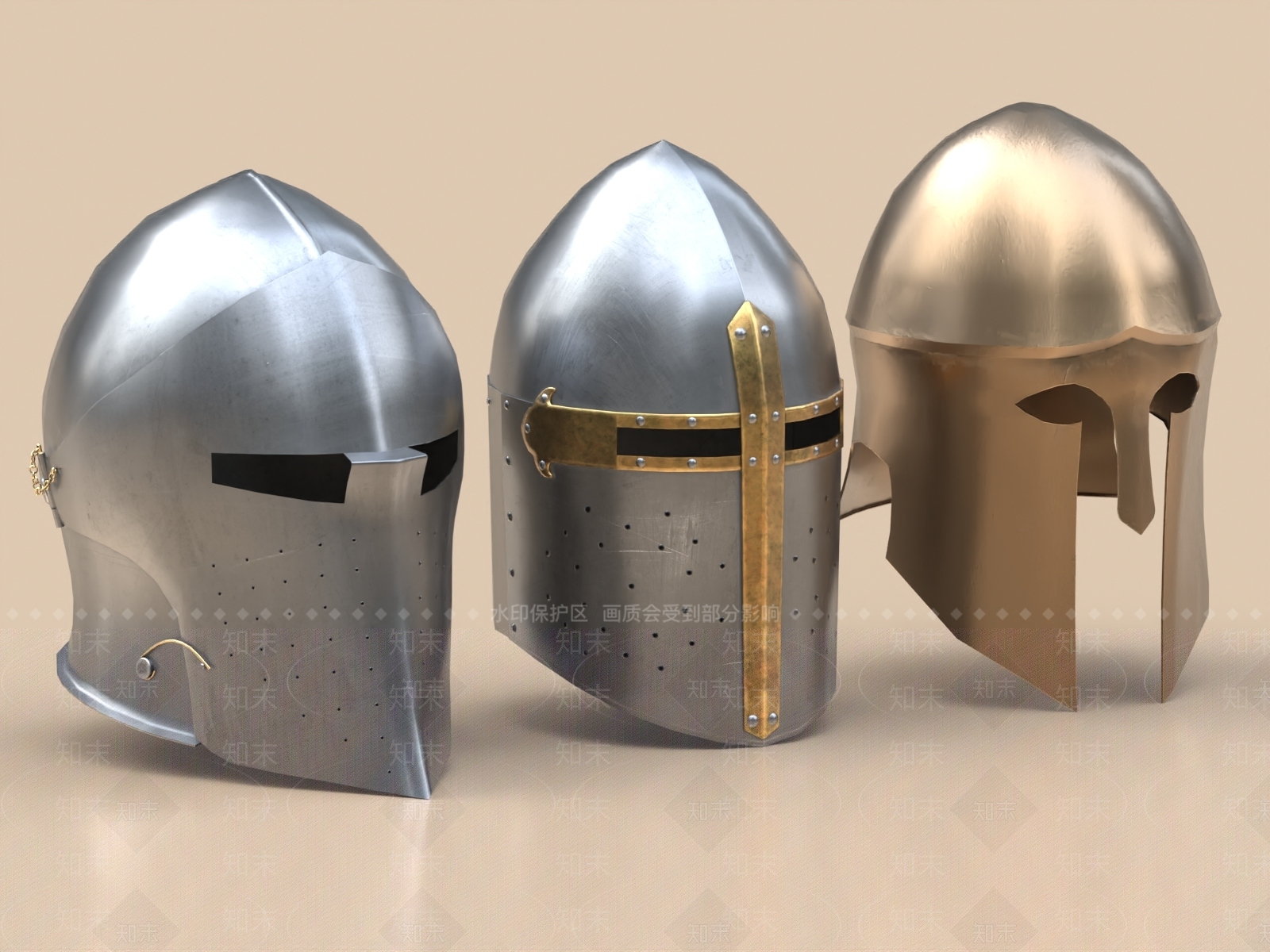 现代骑士头盔3D模型下载【ID:1156870214】