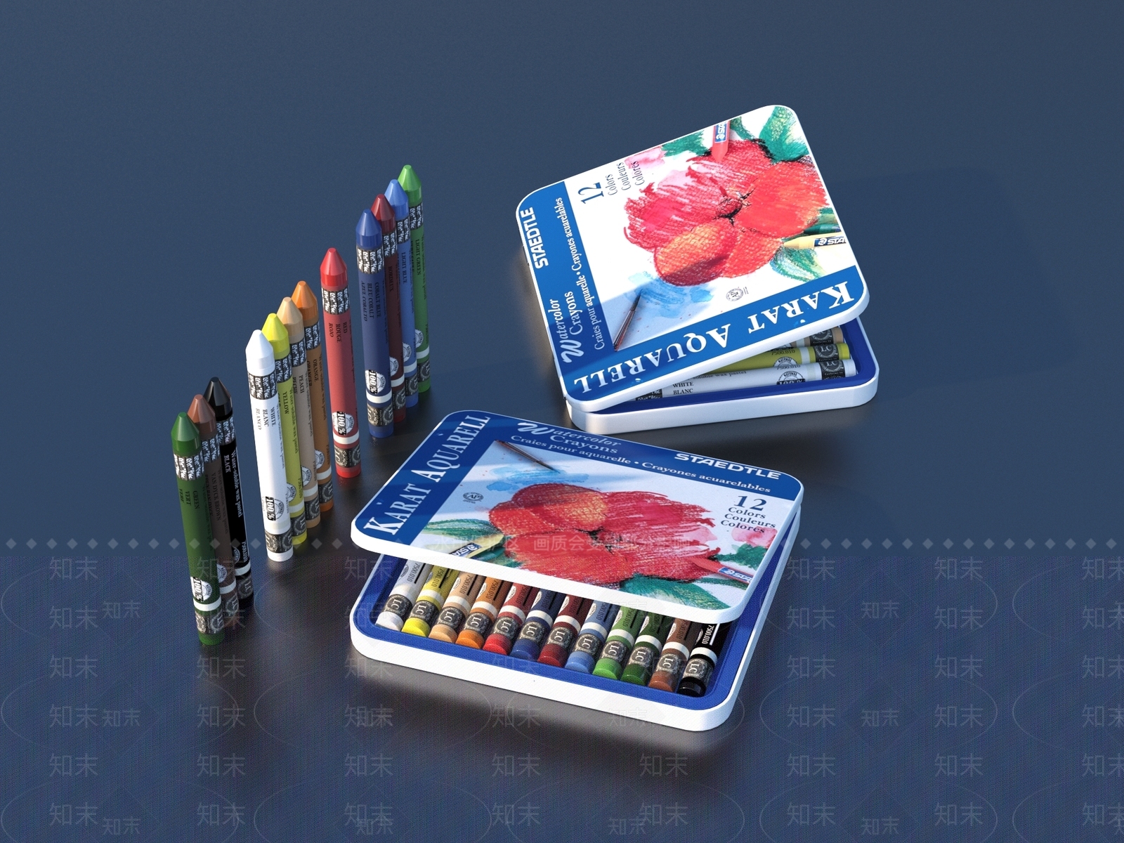 现代画笔3D模型下载【ID:1156873510】