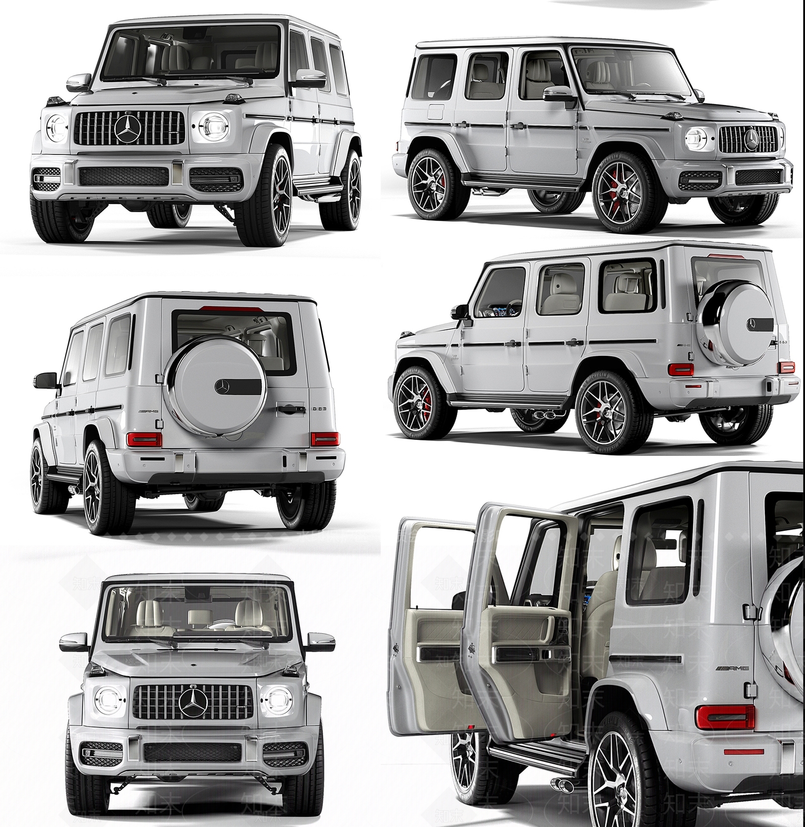 奔驰大G3D模型下载【ID:1156877635】