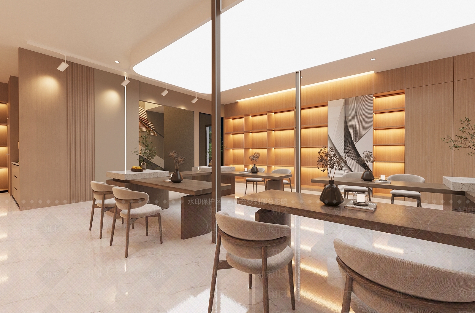现代奶油风软装店3D模型下载【ID:1156877490】