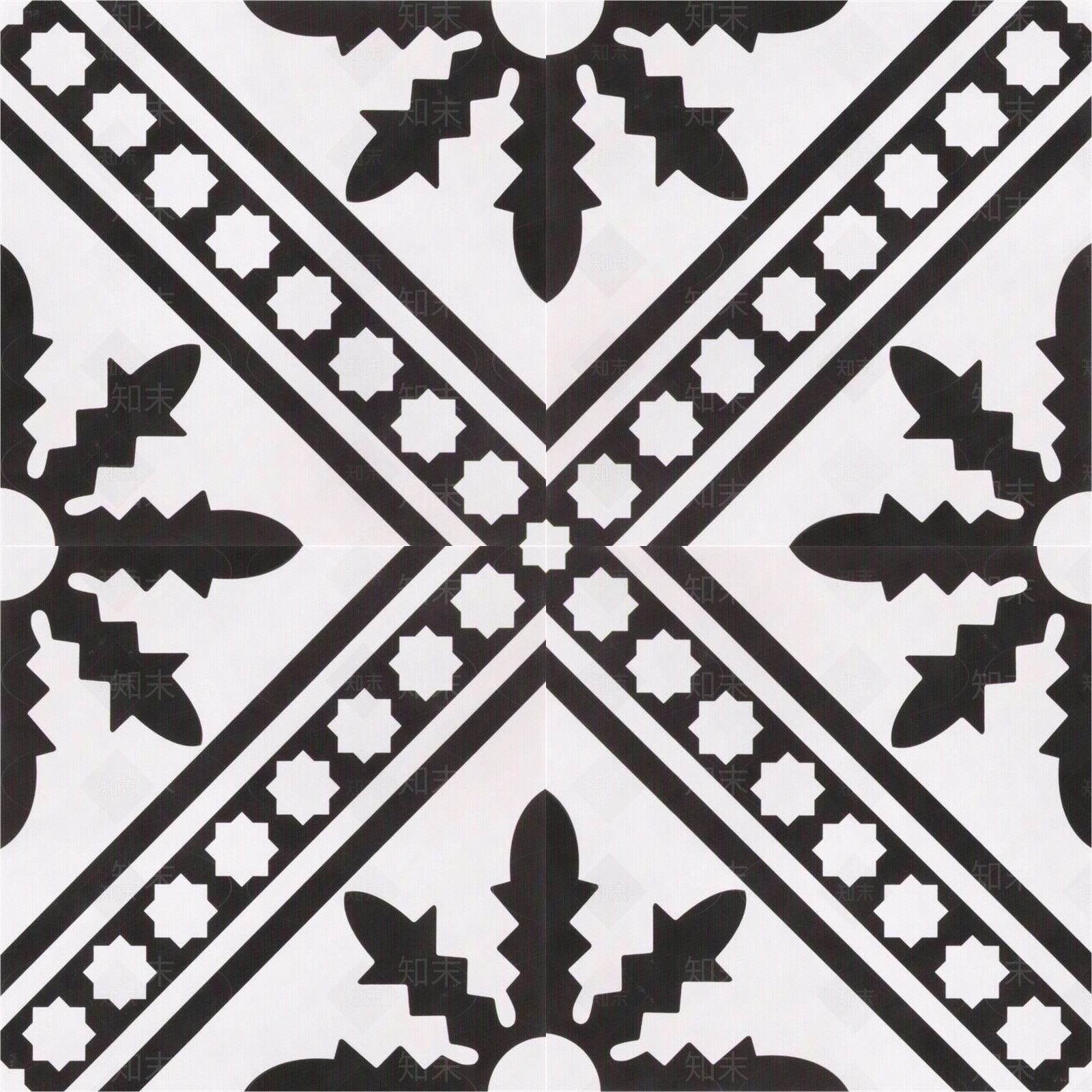 摩洛哥复古民族风彩色拼花花砖贴图下载【ID:1156879950】