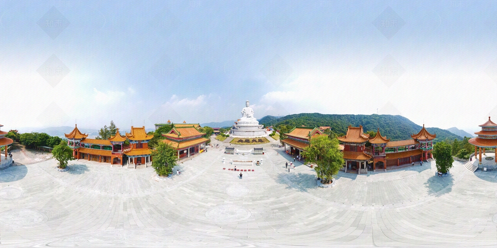 寺庙绿化风景HDR贴图下载【ID:1156888885】