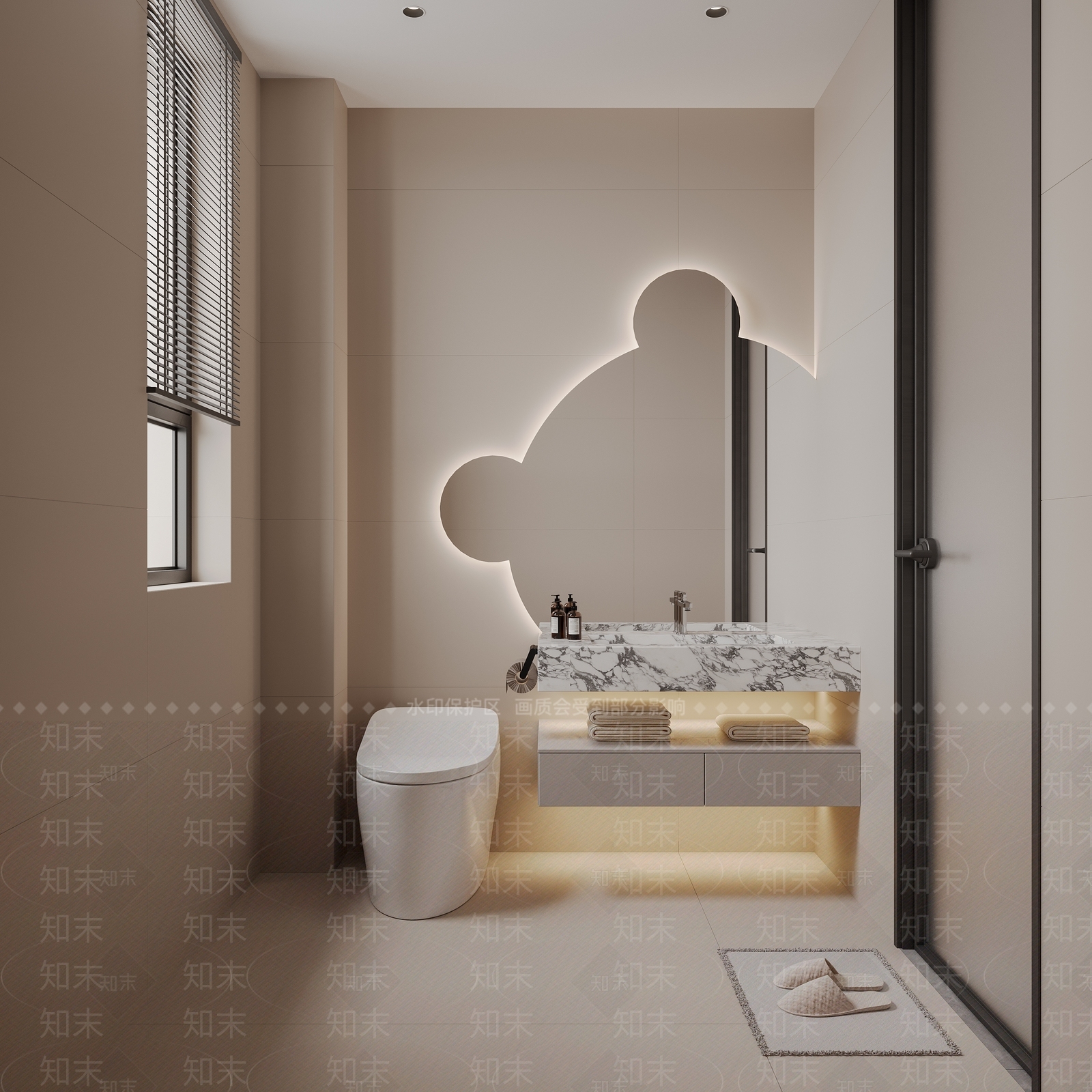 阿昌设计现代儿童卫生间3D模型下载【ID:1156889467】