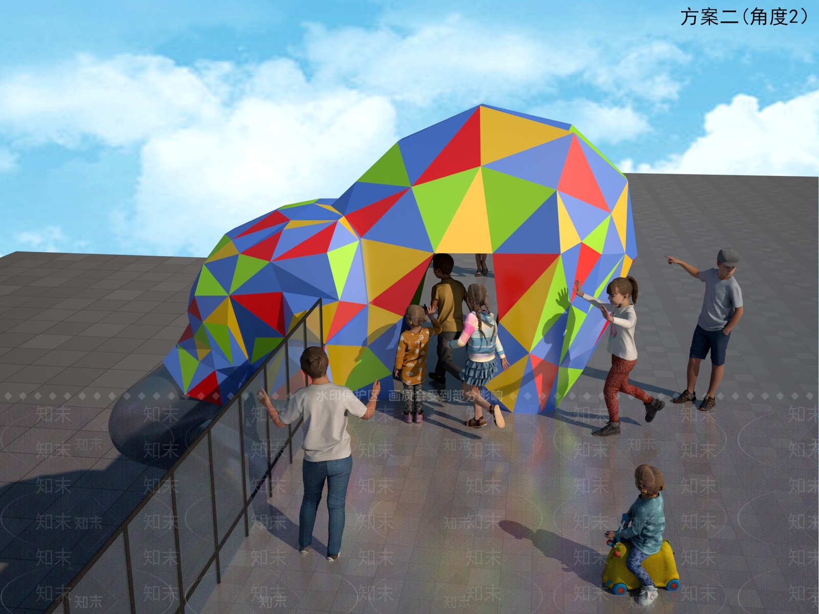 儿童滑梯3D模型下载【ID:1156890520】