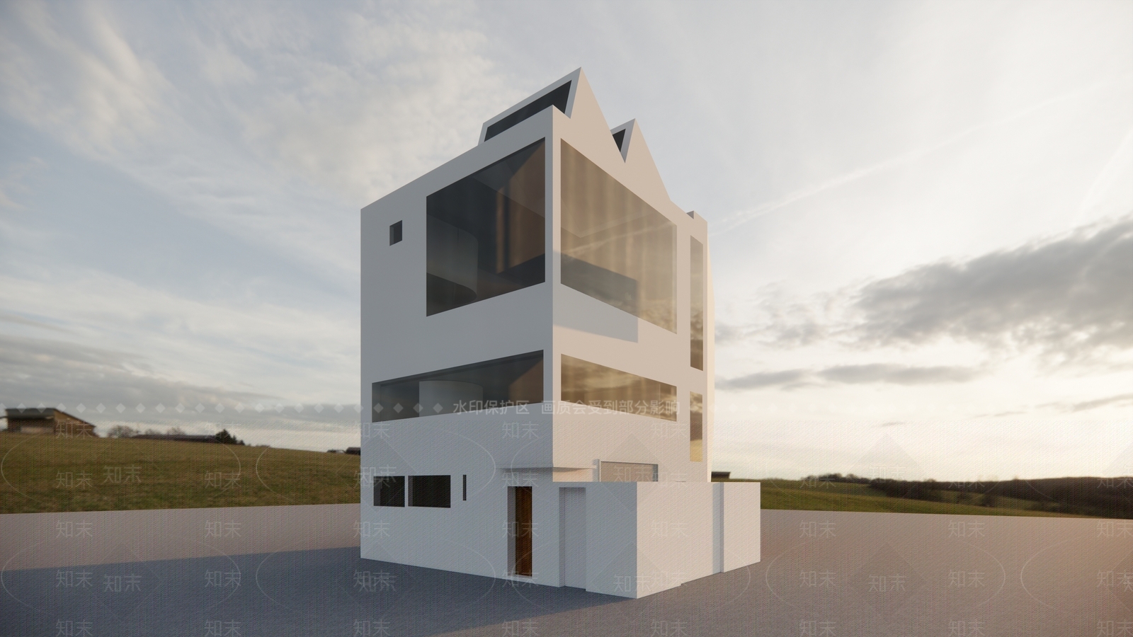 柯布西耶奥泽方工作室及寓所SU模型下载【ID:1156890558】