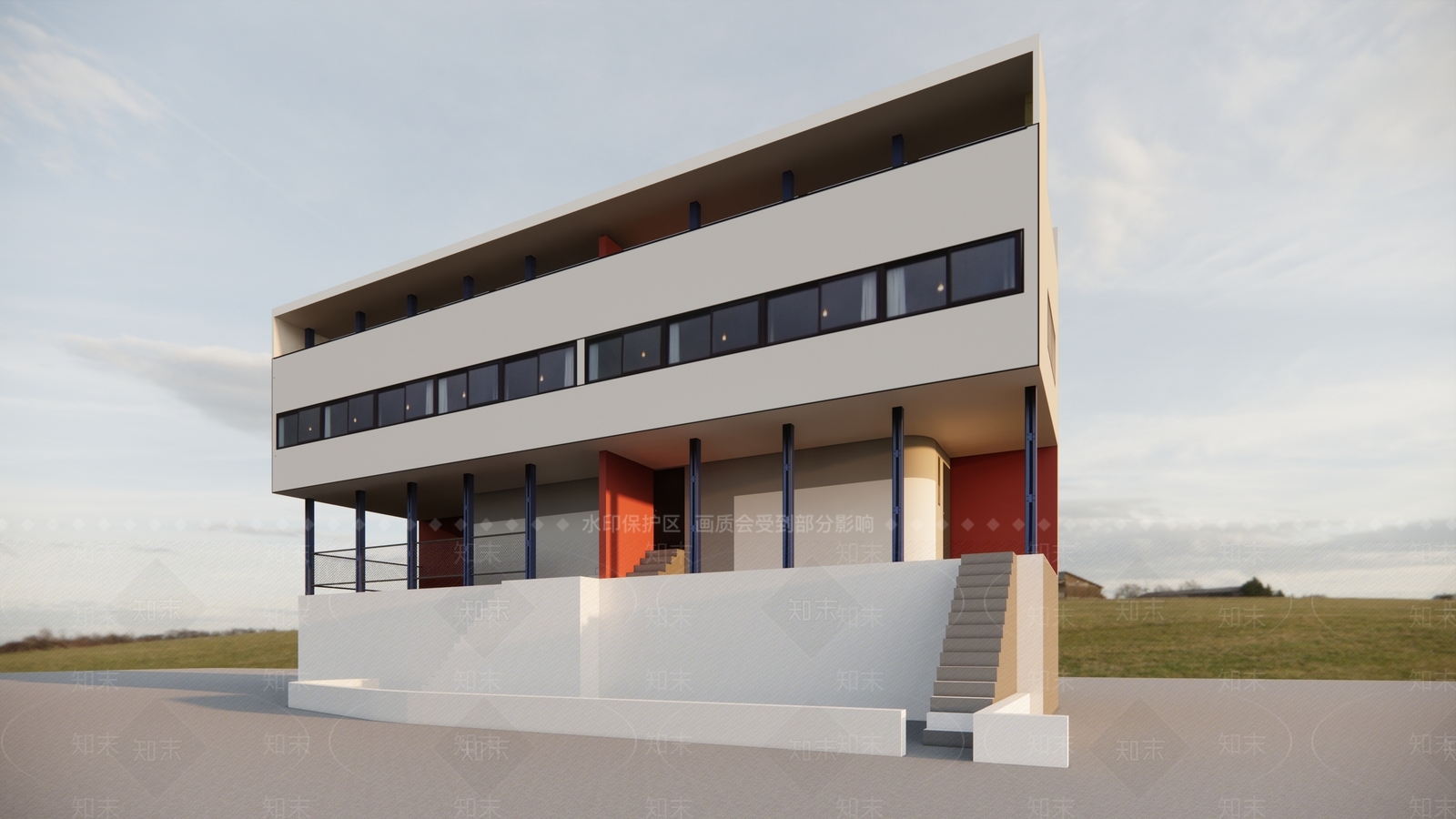 柯布西耶维森霍夫住宅展SU模型下载【ID:1156890977】