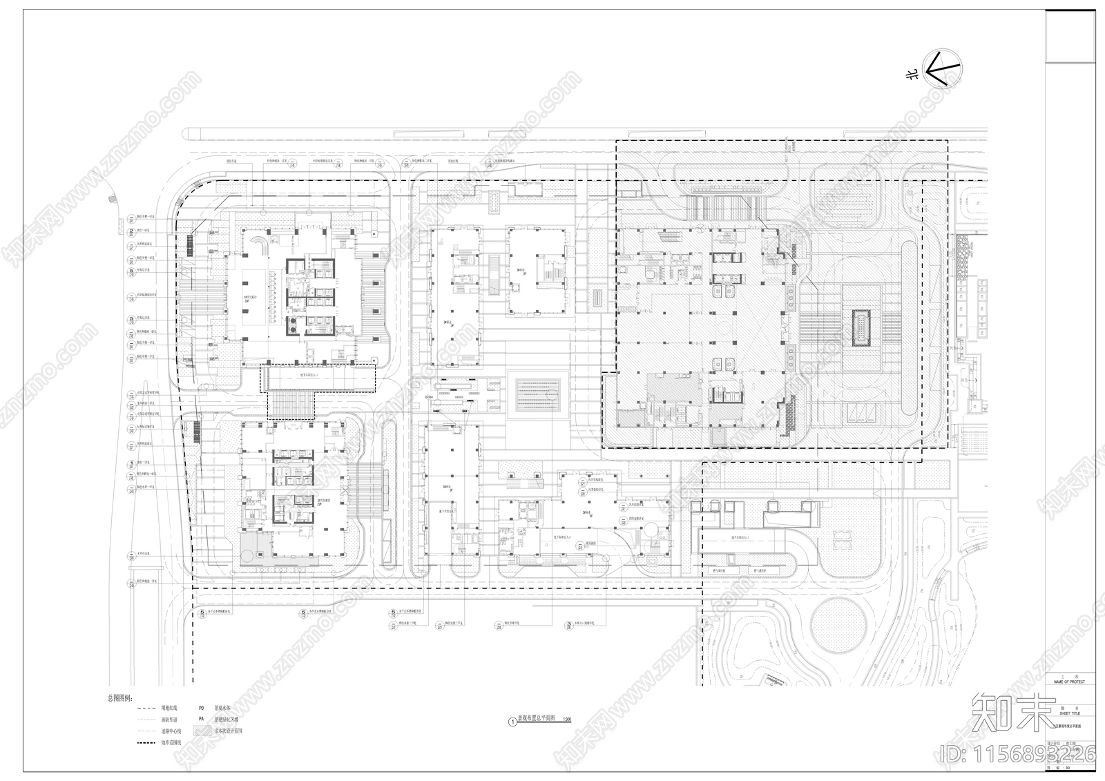 高档酒店及办公区景观全套图纸cad施工图下载【ID:1156893226】