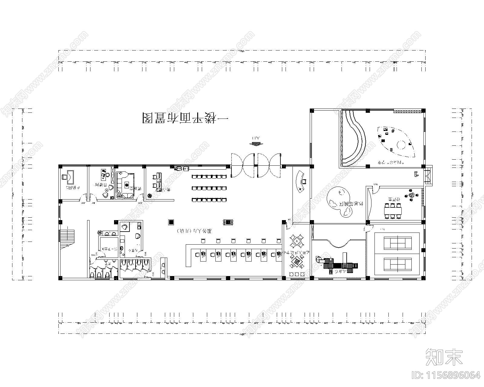 党群服务中心施工图下载【ID:1156896064】