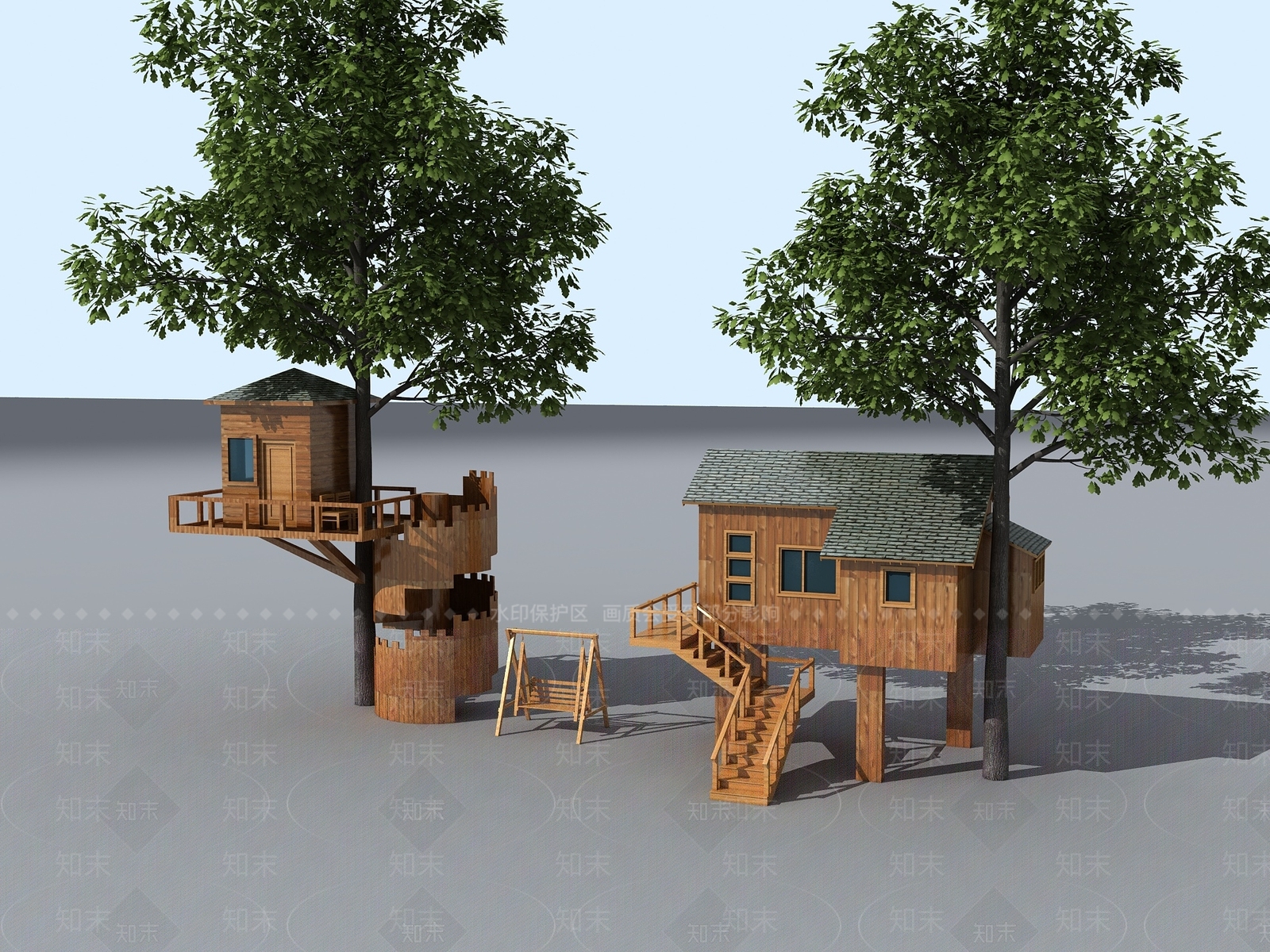 现代树屋3D模型下载【ID:1156896063】