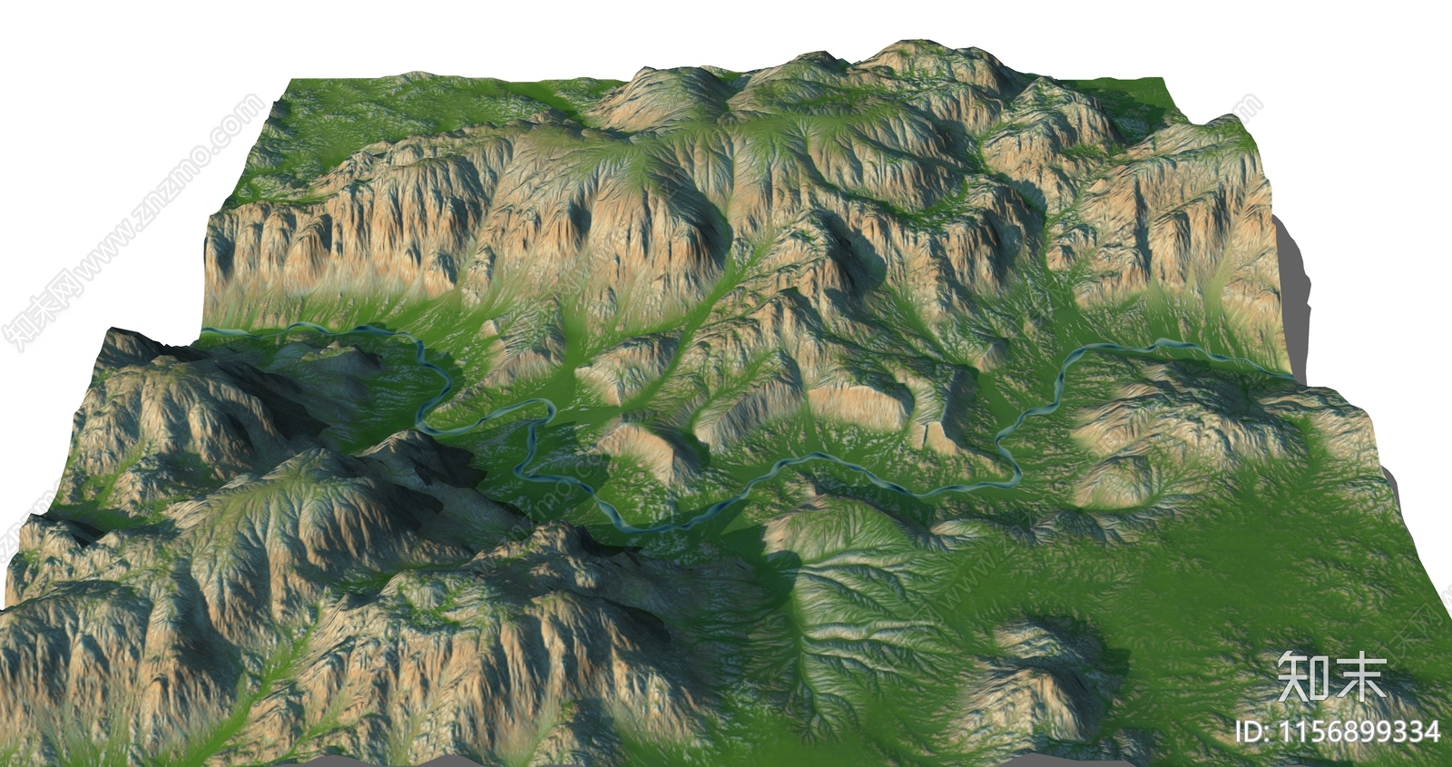 现代自然山脉SU模型下载【ID:1156899334】