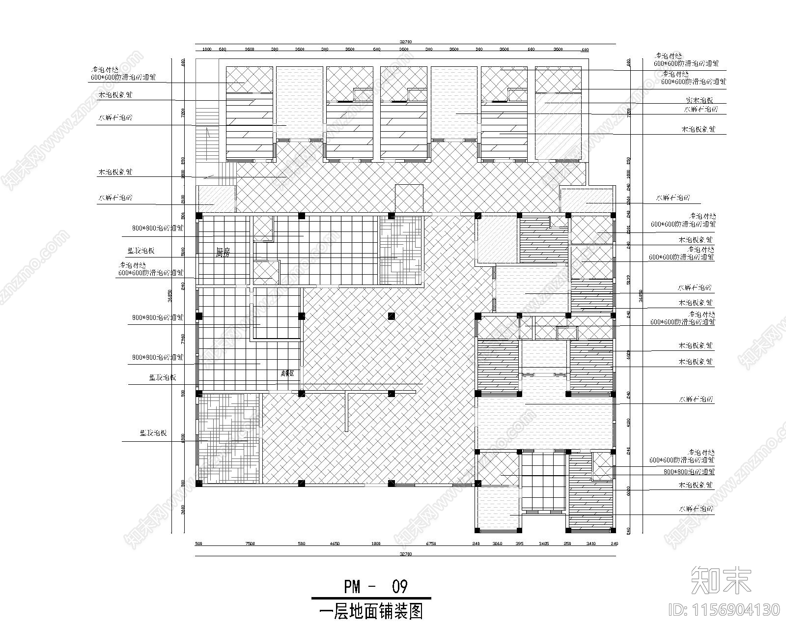 酒店民宿平面布置全施工图下载【ID:1156904130】