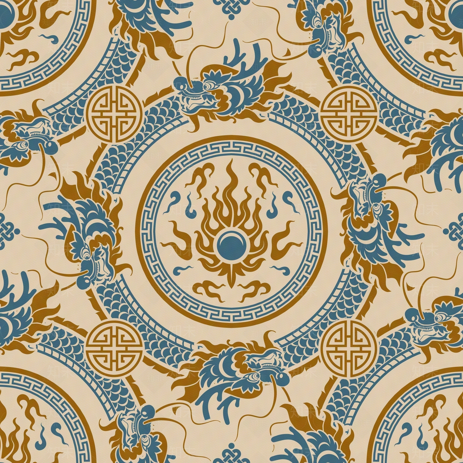 无缝新中式壁纸贴图下载【ID:1156907371】