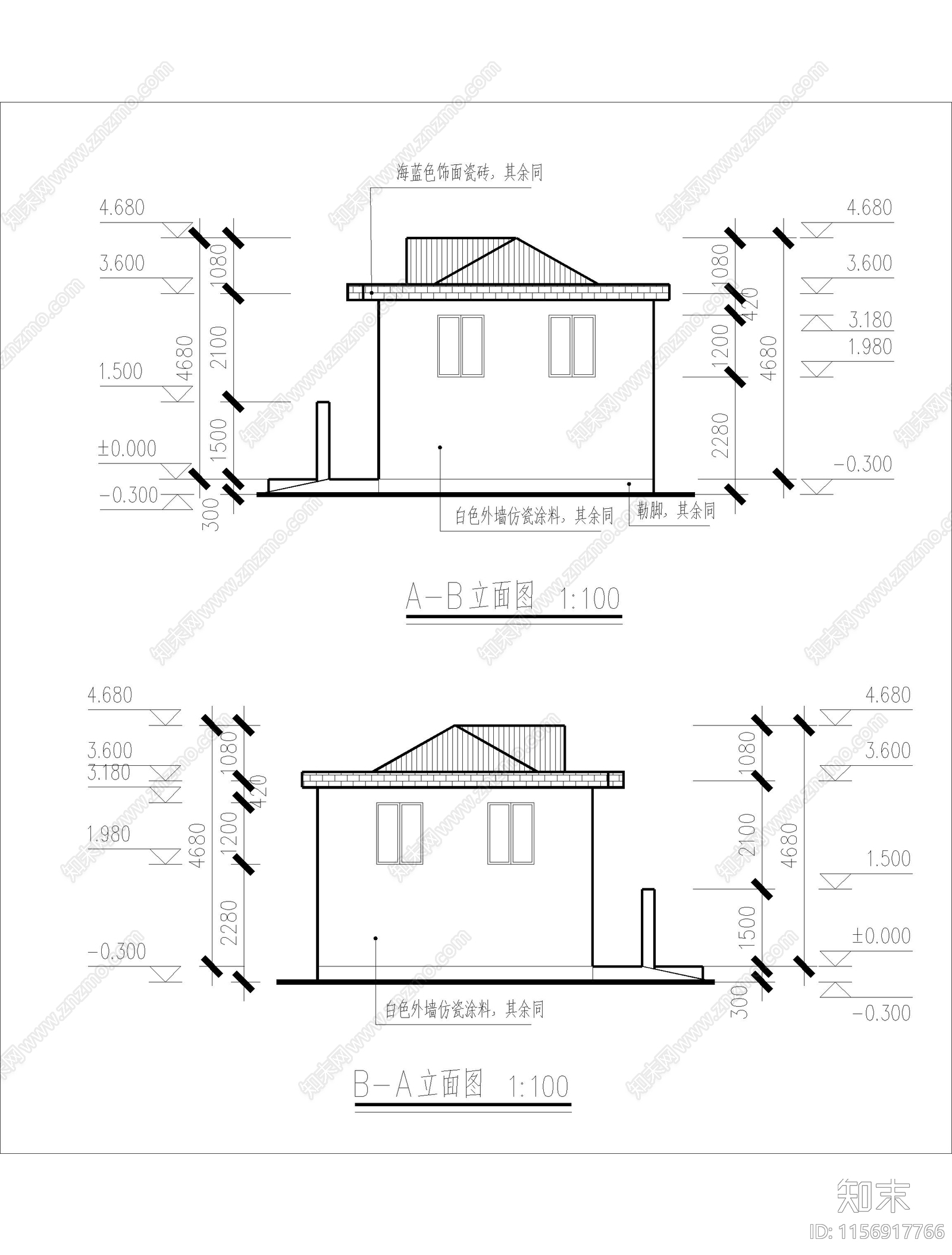 普通公共厕所cad施工图下载【ID:1156917766】