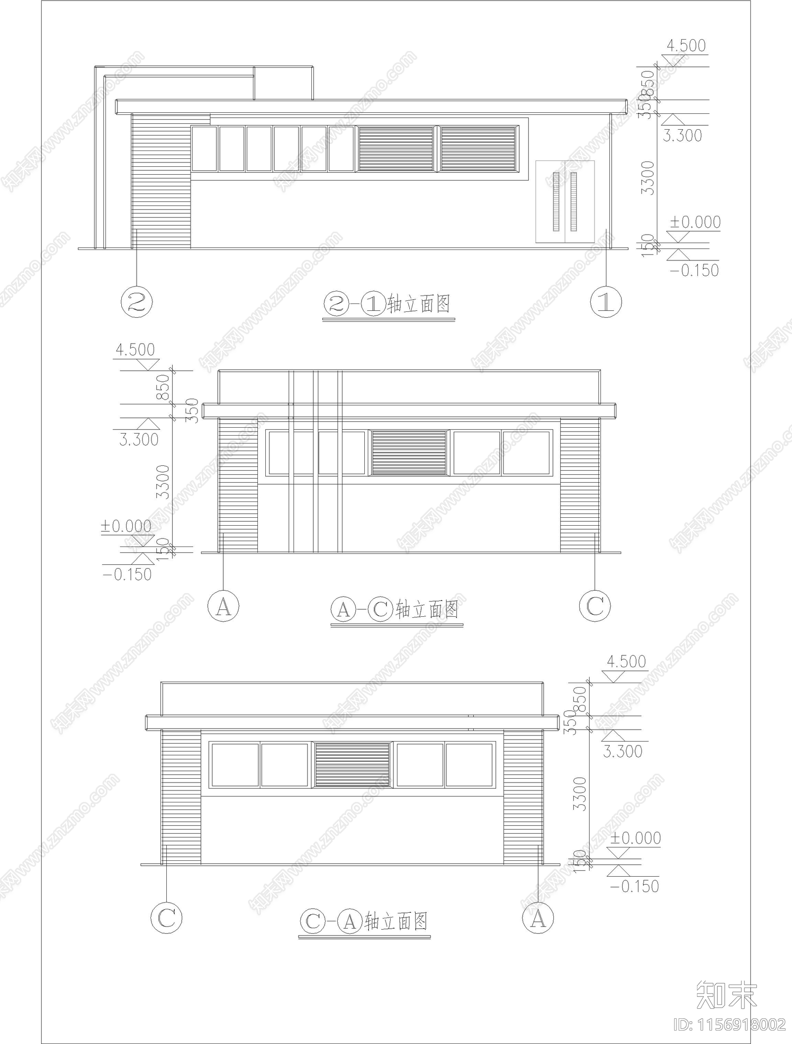 现代风格公厕cad施工图下载【ID:1156918002】