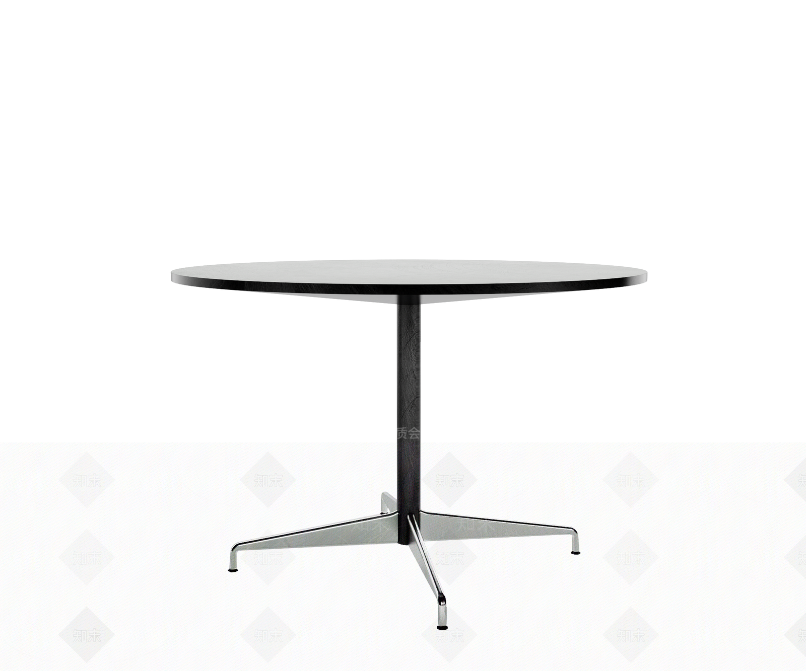 现代圆形餐桌SU模型下载【ID:1156918740】