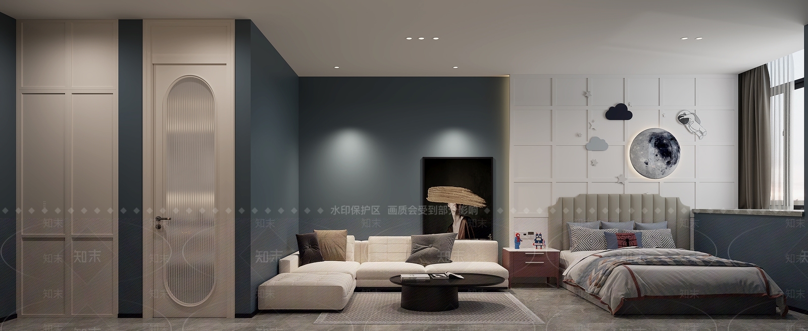 现代公寓3D模型下载【ID:1156919921】