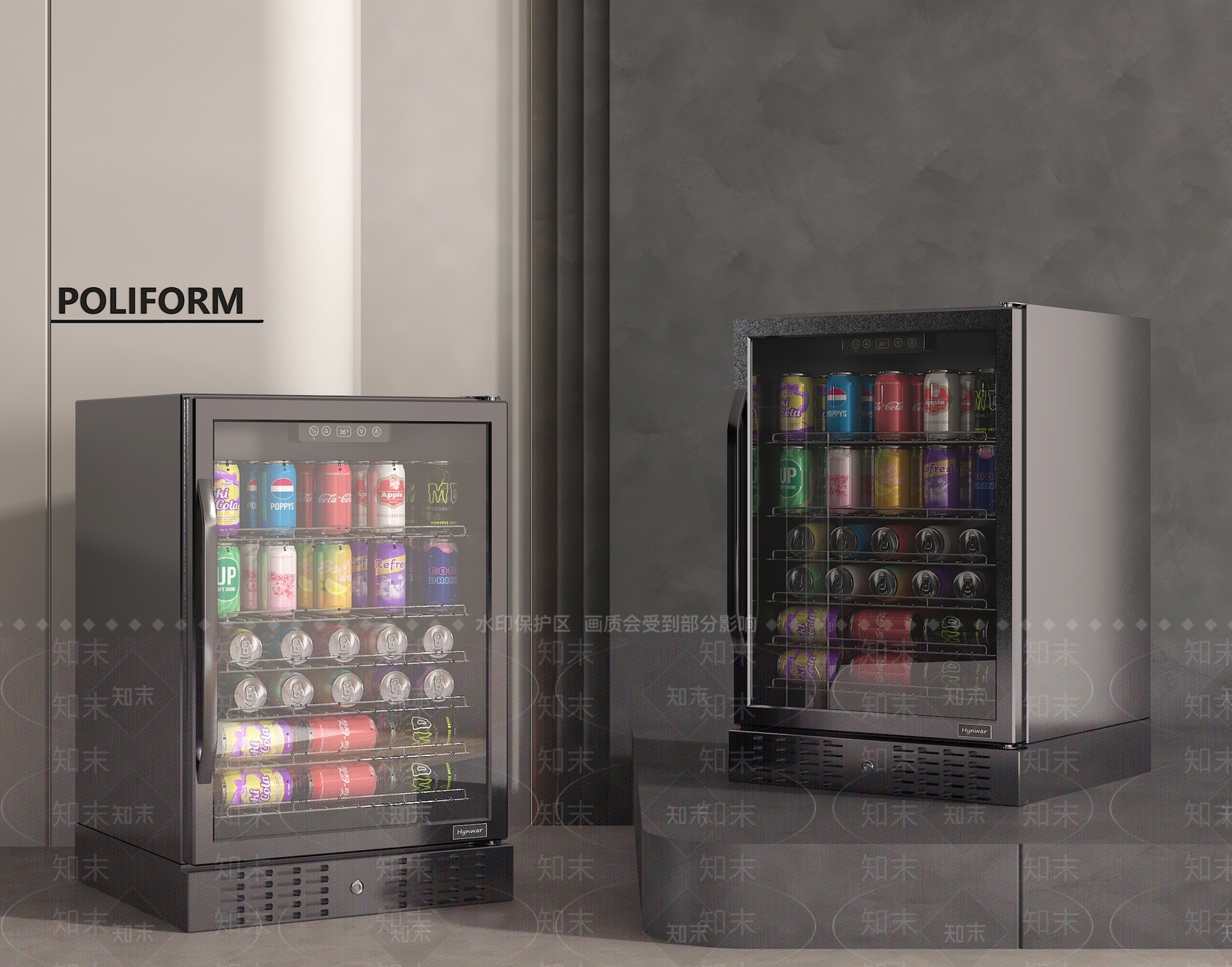 现代冰柜3D模型下载【ID:1156922845】