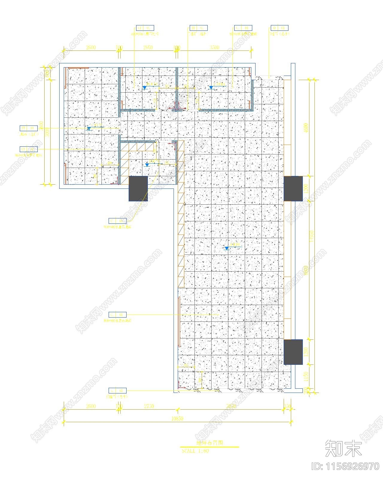 小型美甲店cad施工图下载【ID:1156926970】