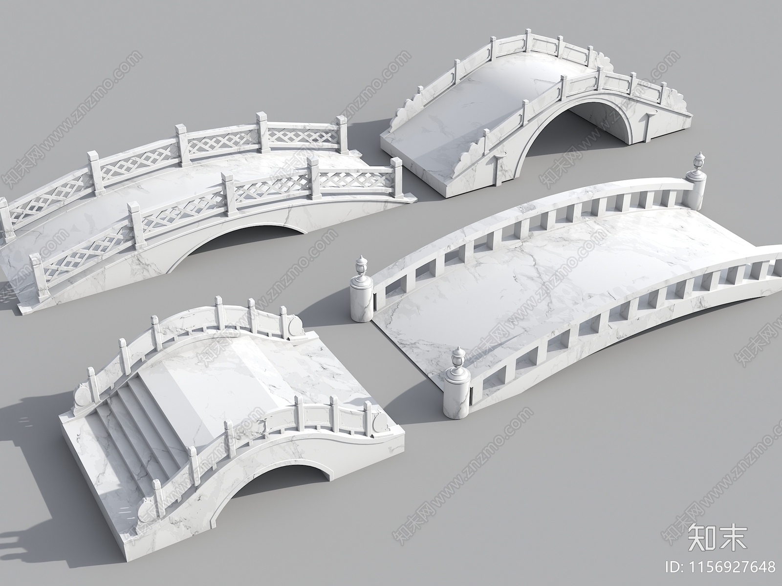 中式石桥3D模型下载【ID:1156927648】