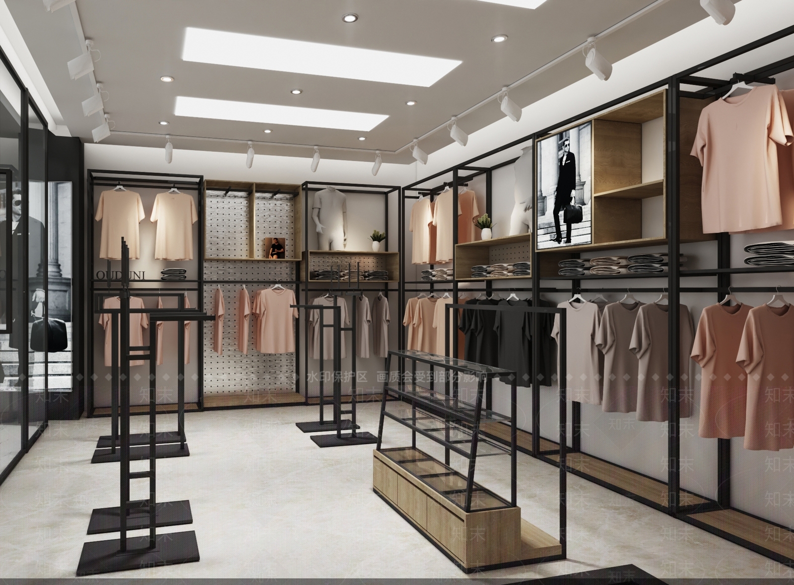 现代服装店3D模型下载【ID:1156928793】
