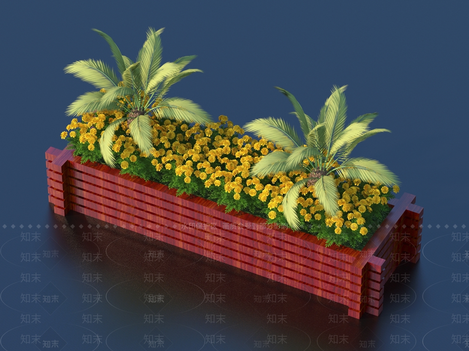 现代花箱3D模型下载【ID:1156929711】