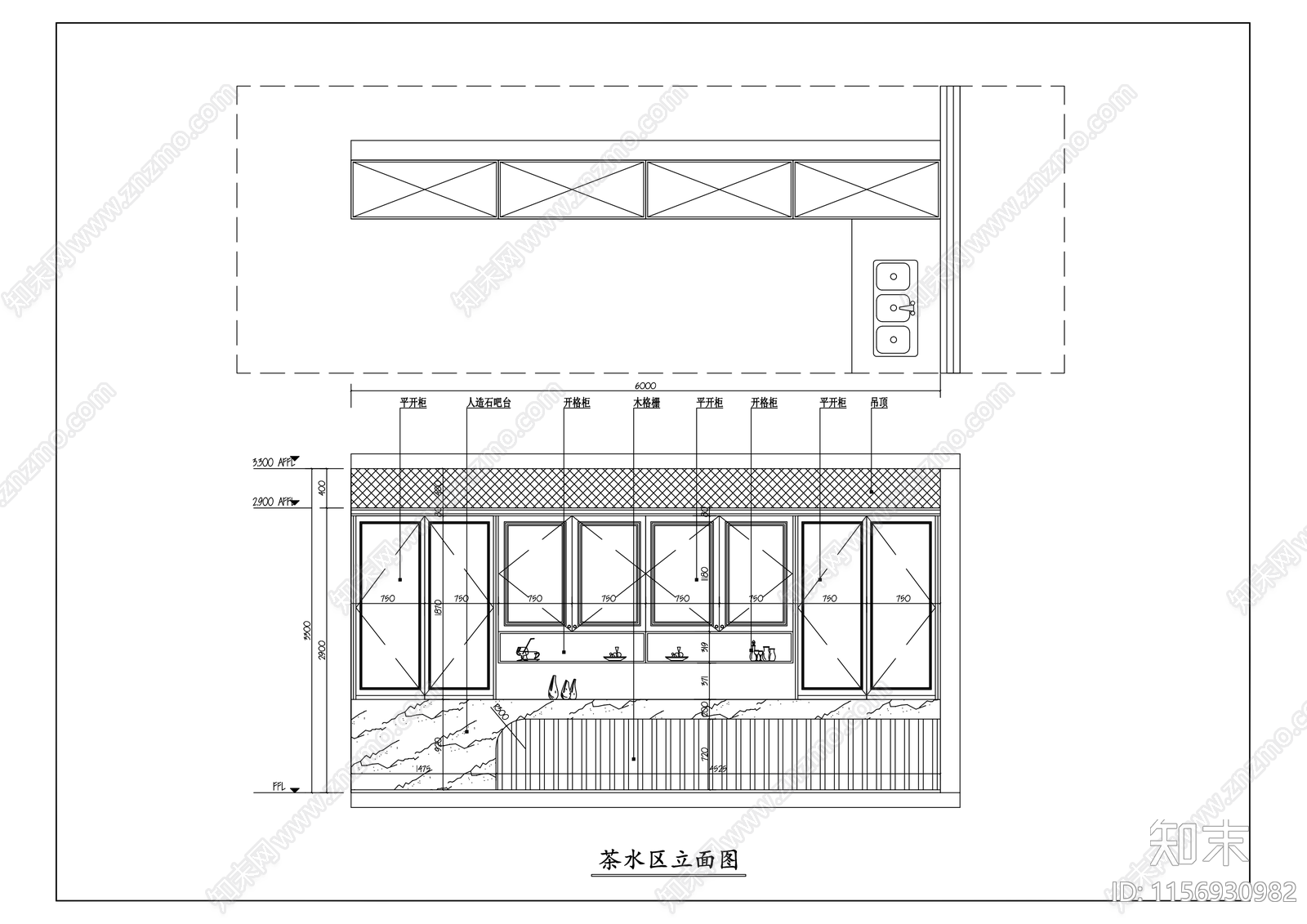 某公司平立面布置图cad施工图下载【ID:1156930982】