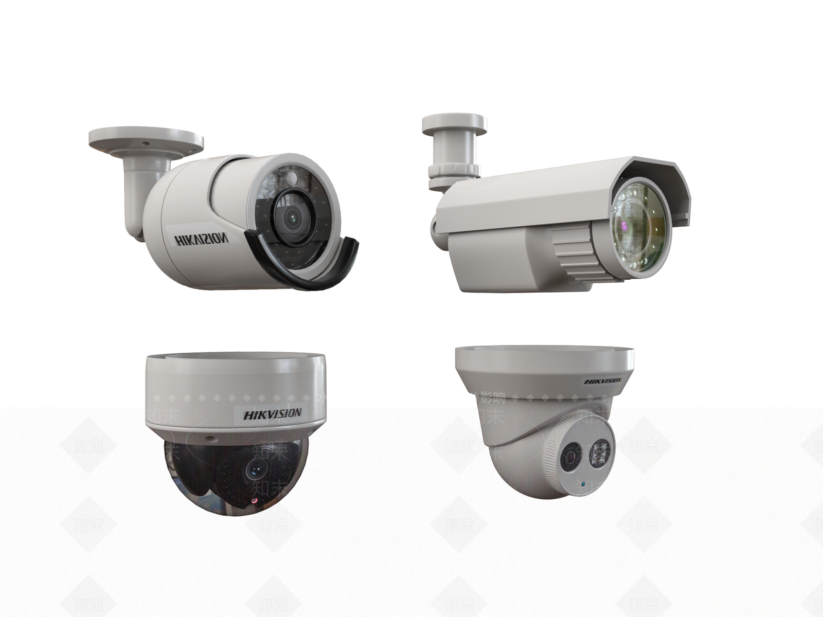 现代监控摄像头3D模型下载【ID:1156931921】