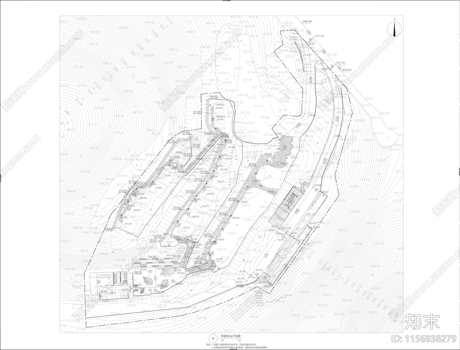 沙坪镇金山寨露营基地建设项目工程设计cad施工图下载【ID:1156938279】