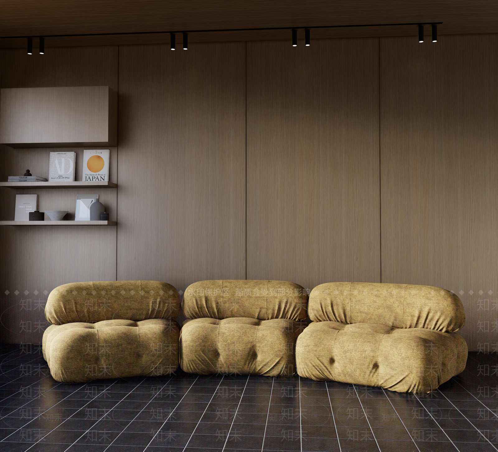 现代三人沙发3D模型下载【ID:1156938837】