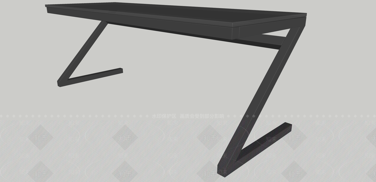 现代电脑桌SU模型下载【ID:1156941756】