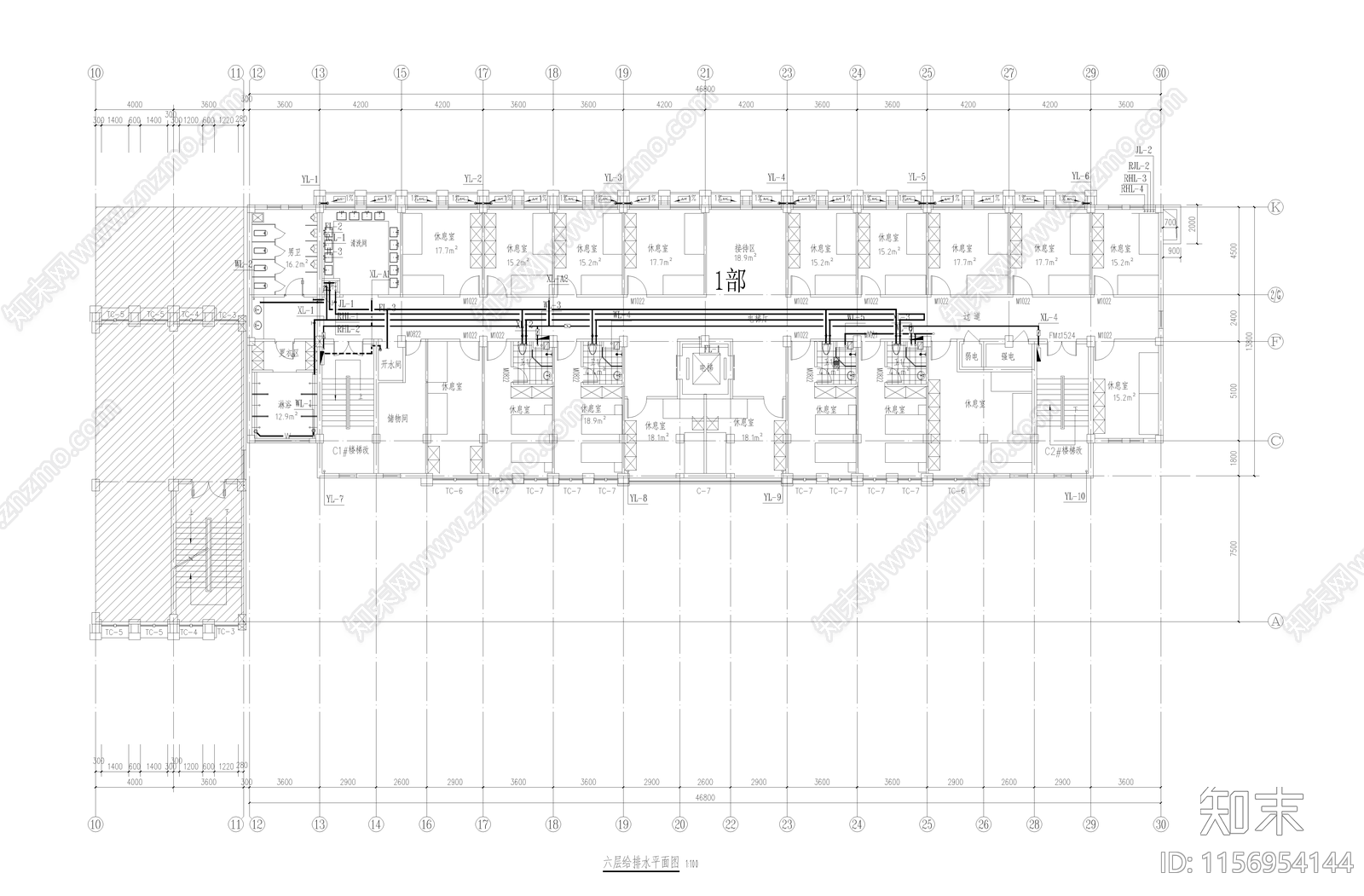 度假酒店及农贸市场装修项目给排水施工图下载【ID:1156954144】
