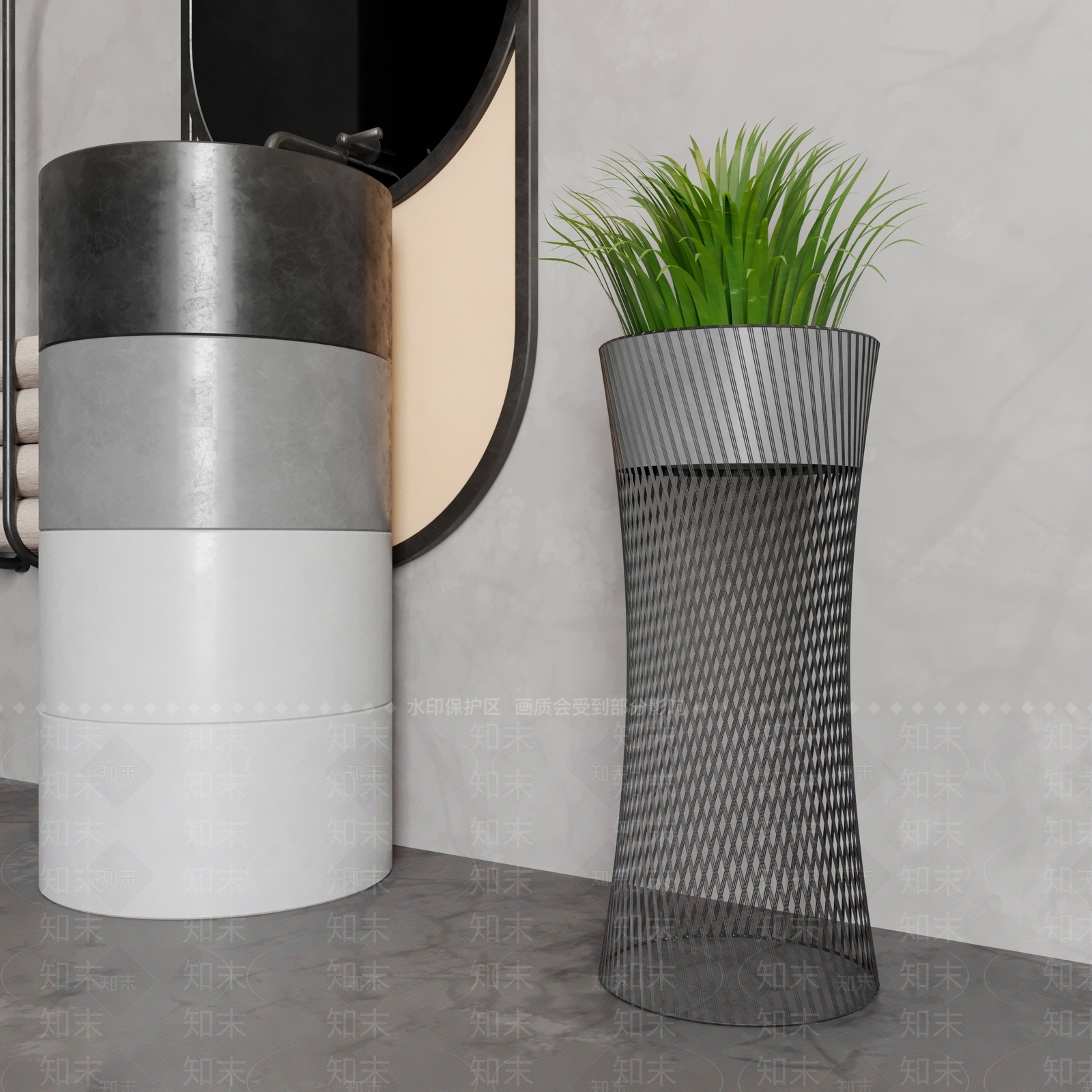 现代洗手台3D模型下载【ID:1156961009】