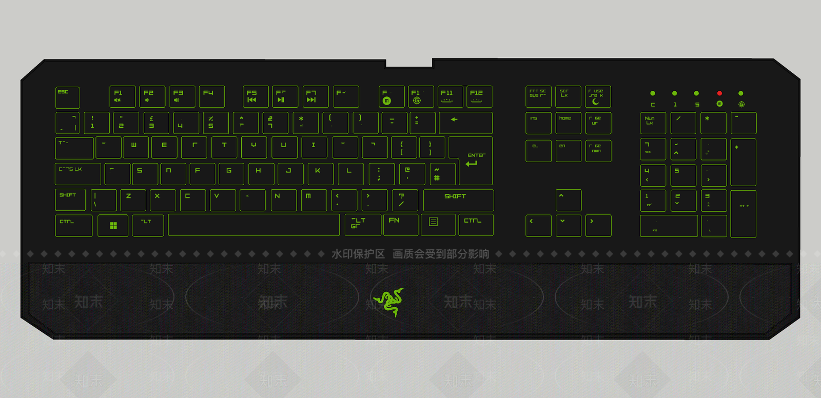 数码器材SU模型草图