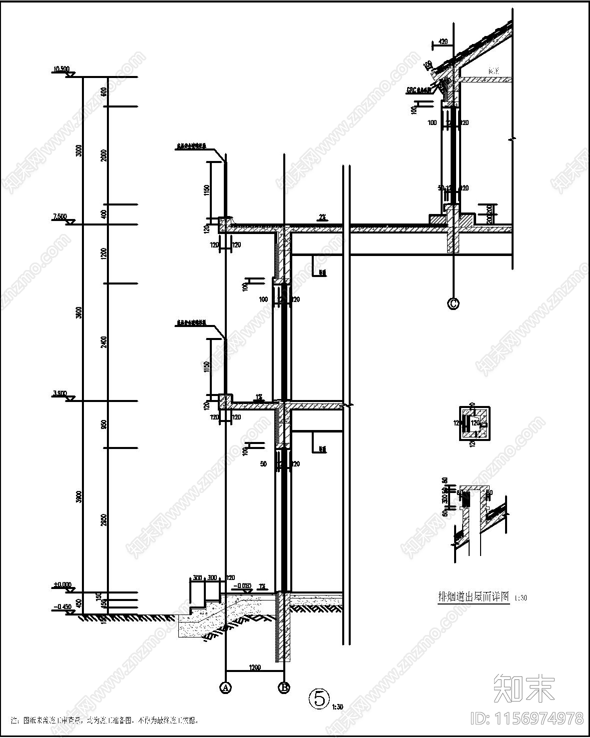 新中式三层自建房cad施工图下载【ID:1156974978】