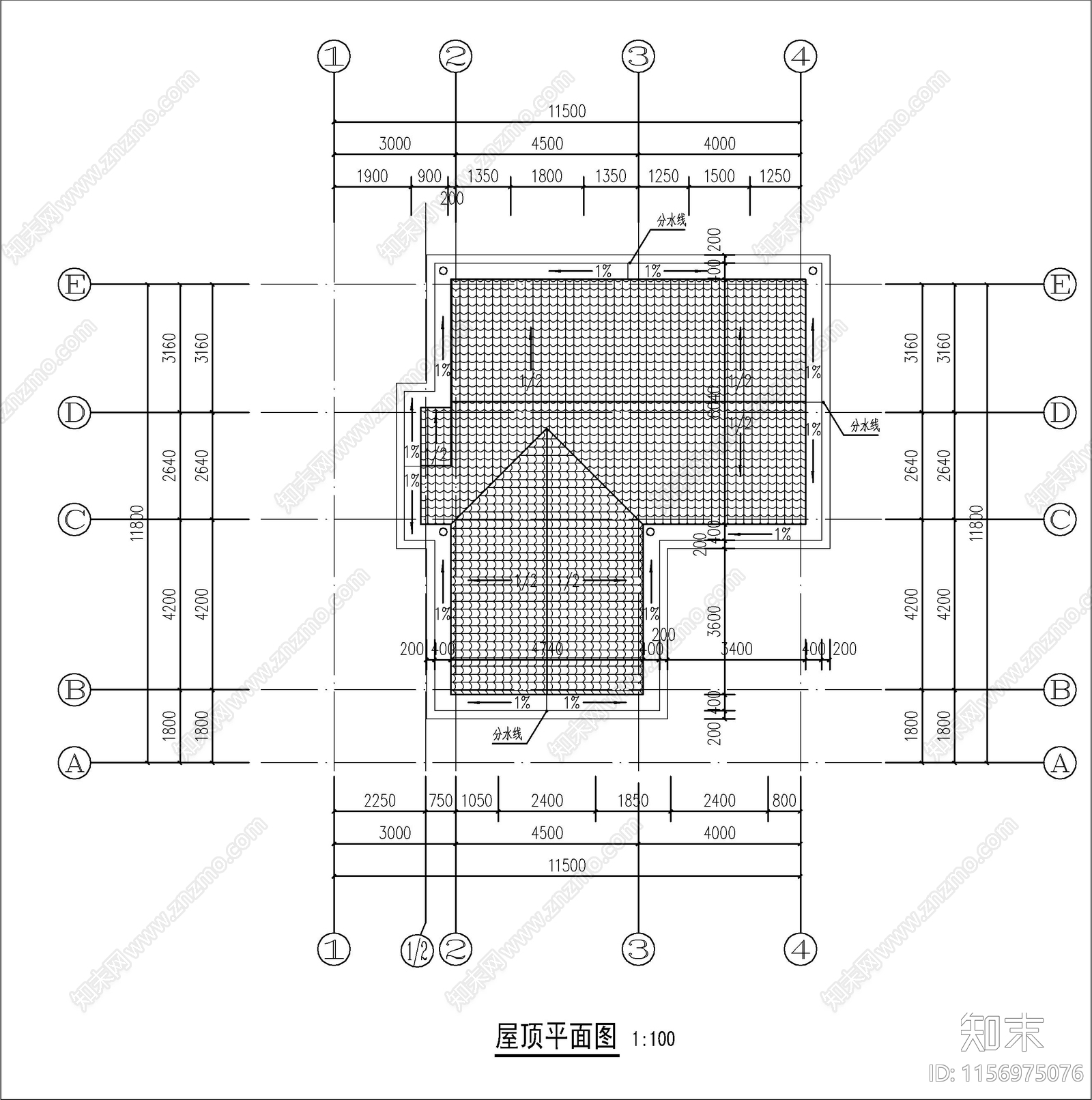 三层自建房cad施工图下载【ID:1156975076】