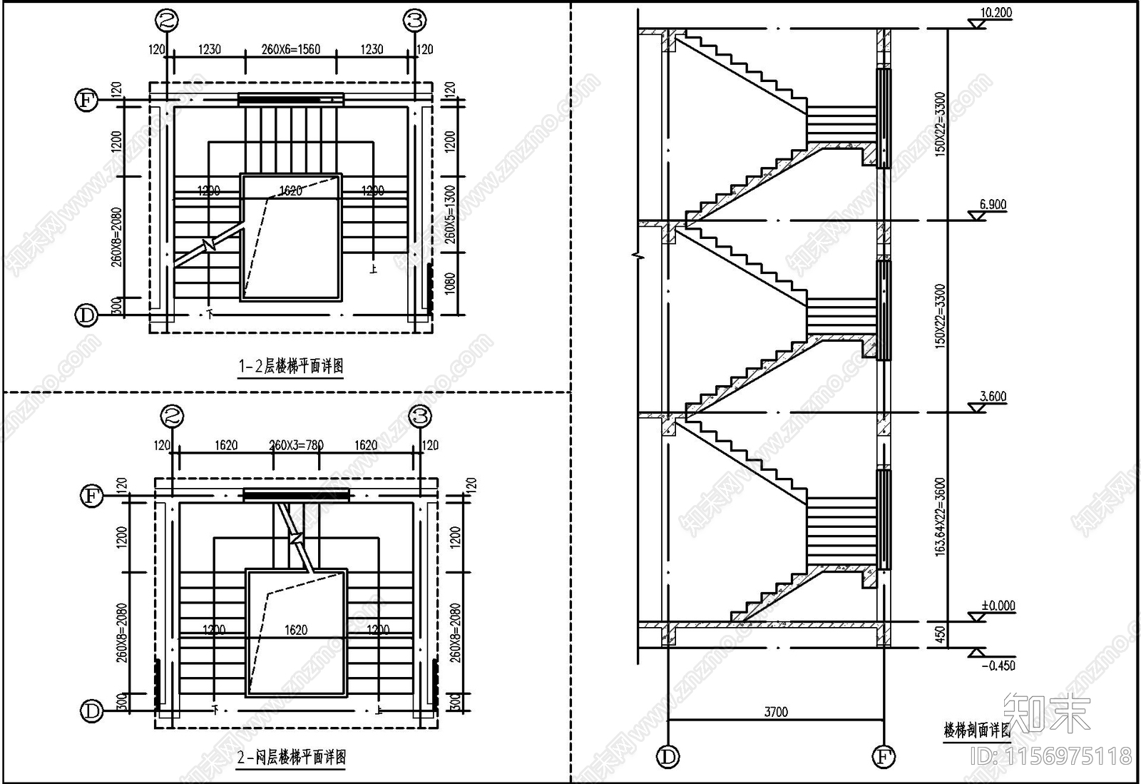 新中式三层自建房施工图下载【ID:1156975118】