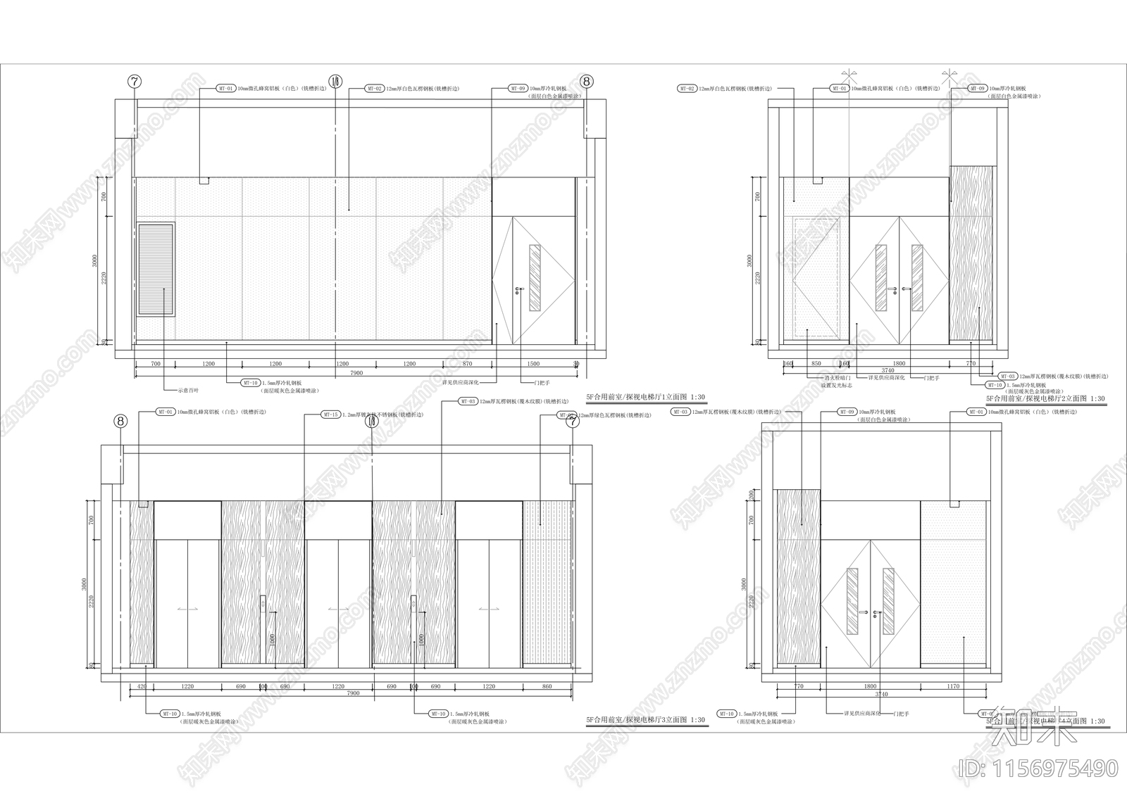 心脏病医院精装cad施工图下载【ID:1156975490】