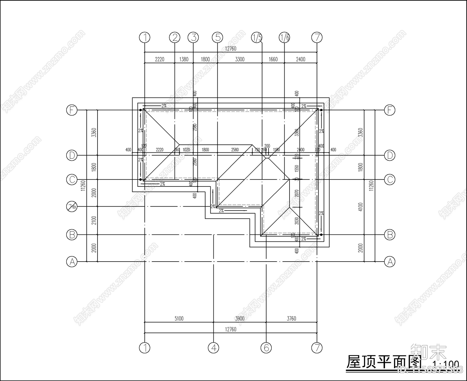 欧式三层自建房cad施工图下载【ID:1156975303】