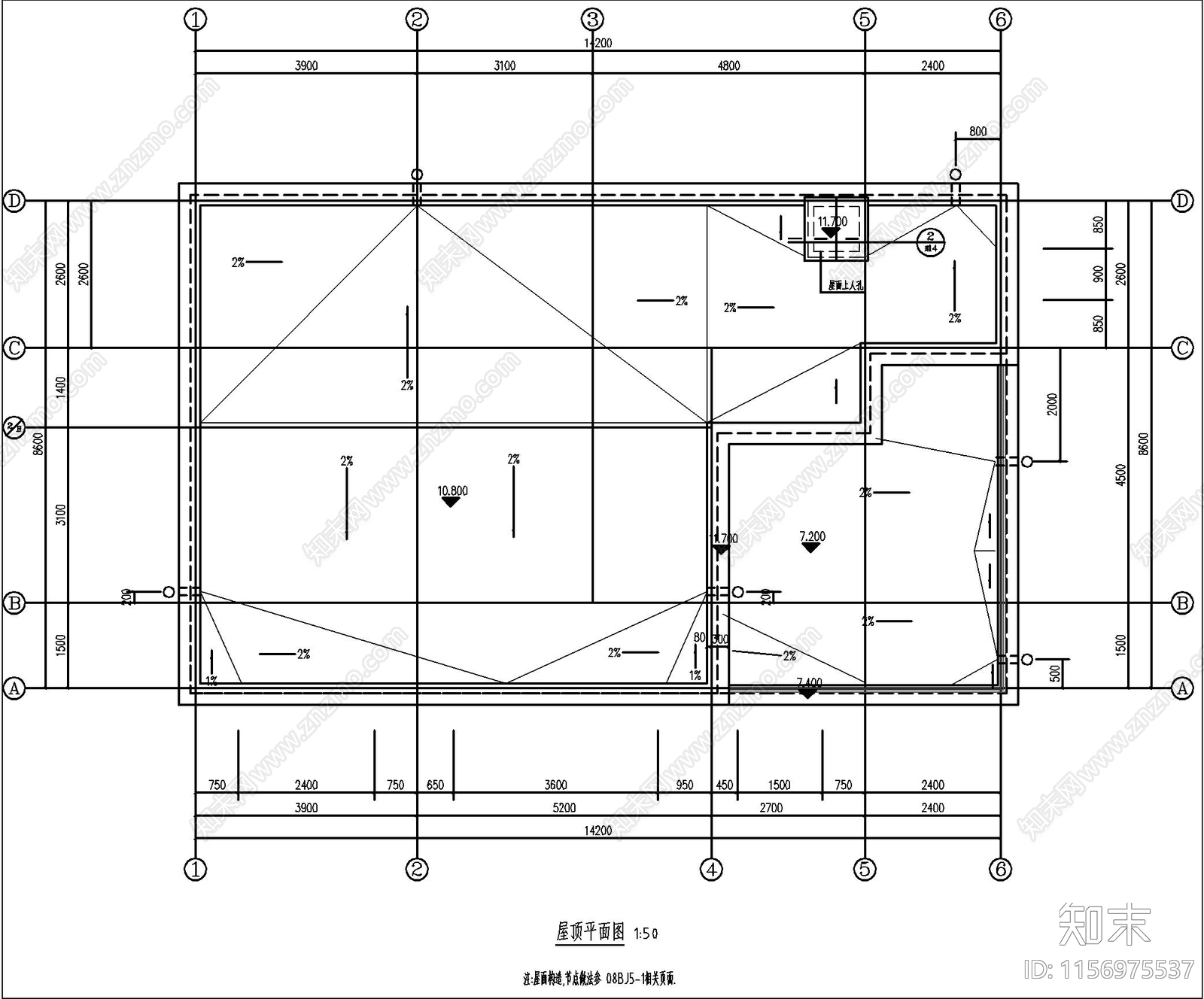 三层自建房cad施工图下载【ID:1156975537】