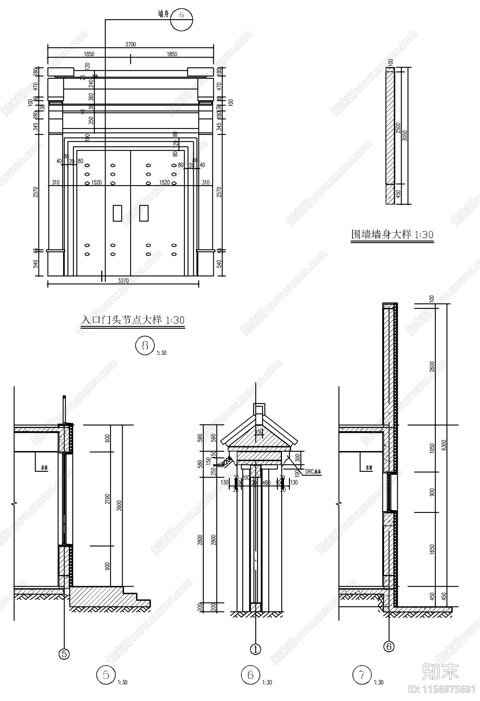 三层自建房cad施工图下载【ID:1156975691】