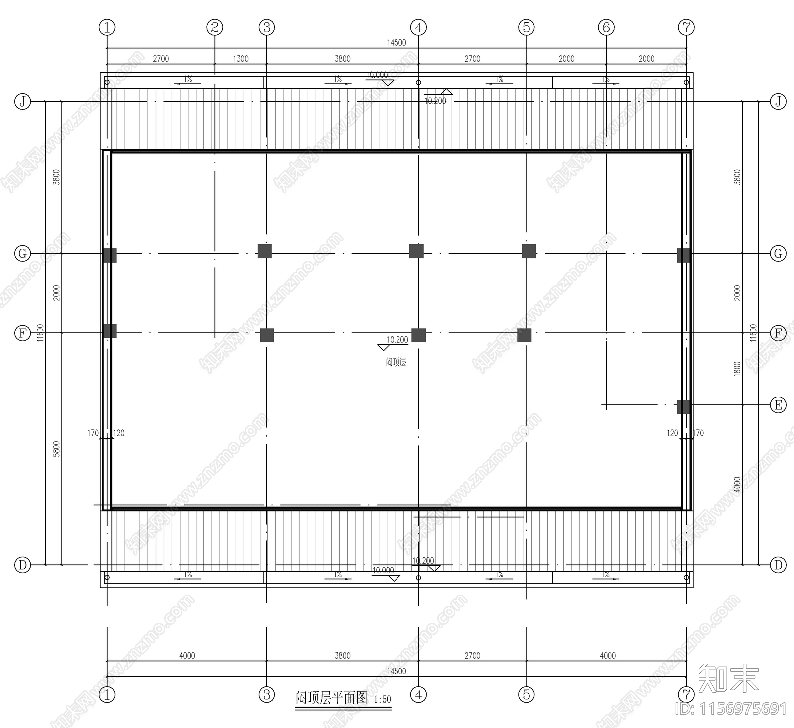 三层自建房cad施工图下载【ID:1156975691】