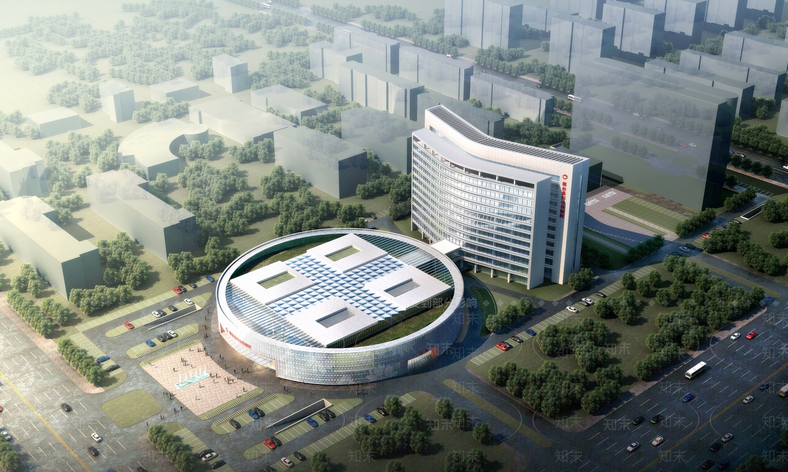 现代桓台县妇幼保健院迁建项目含文本CADSU模型下载【ID:1156979143】