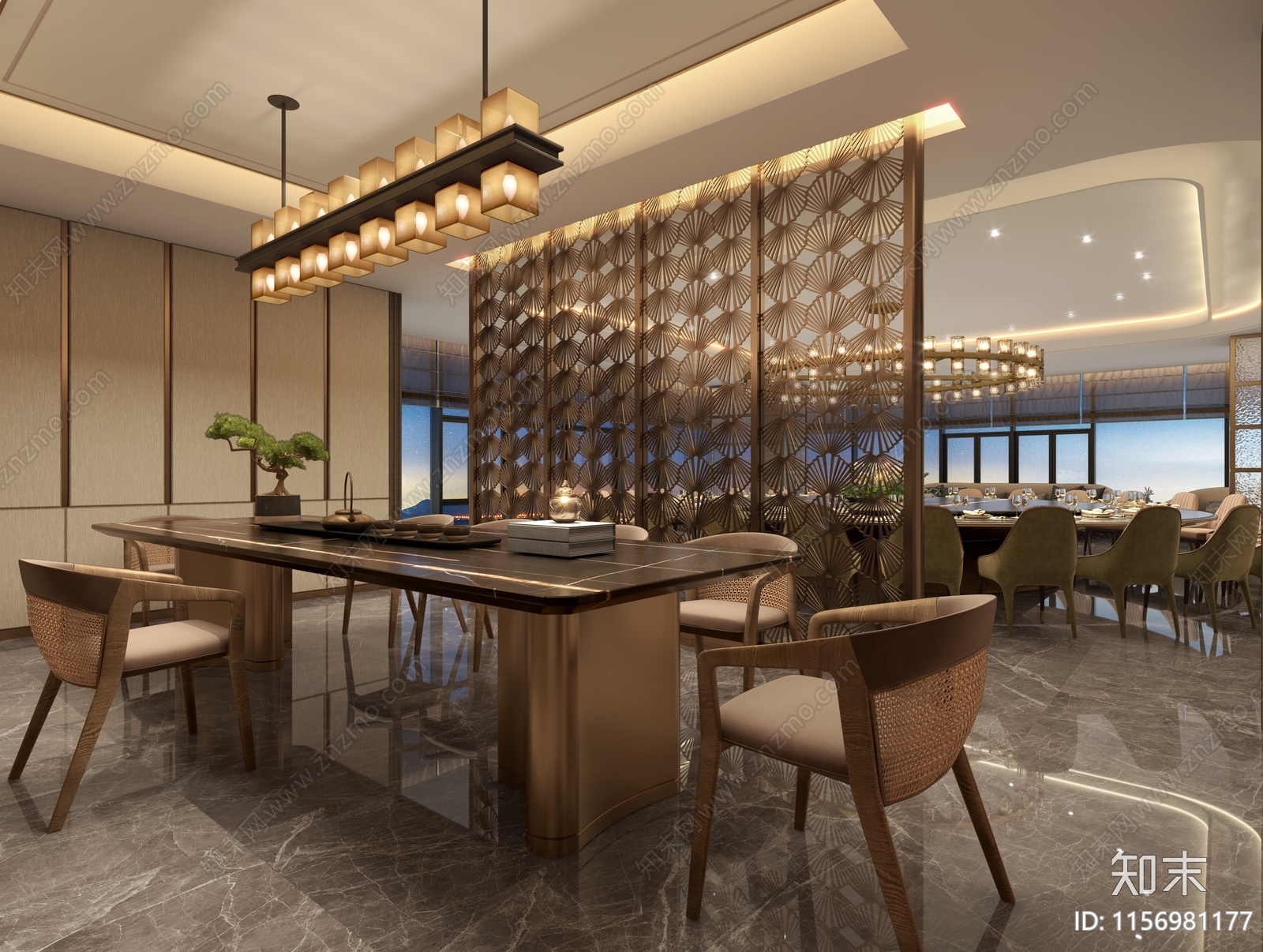 福建新中式大型cad施工图下载【ID:1156981177】