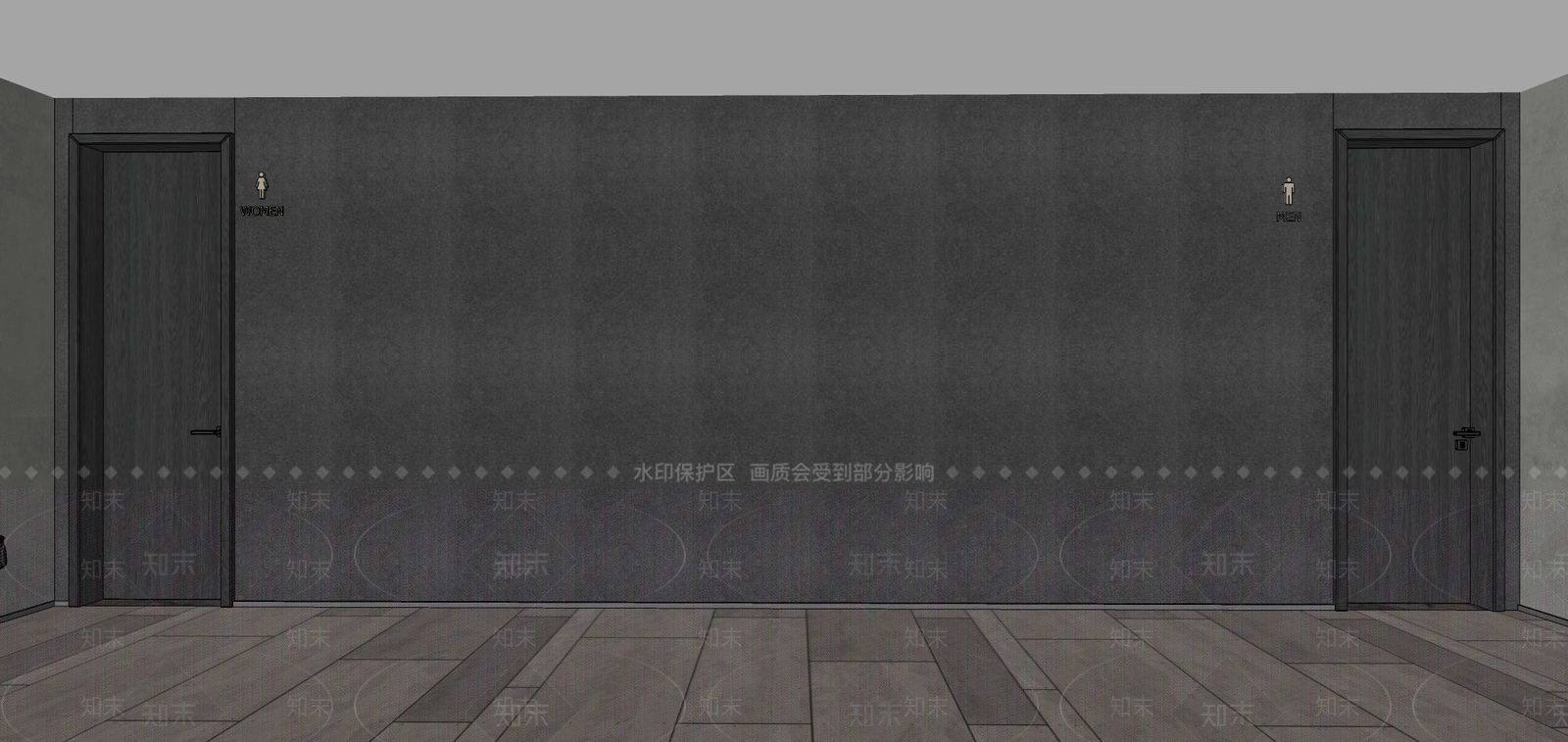 现代卫生间SU模型下载【ID:1156983161】