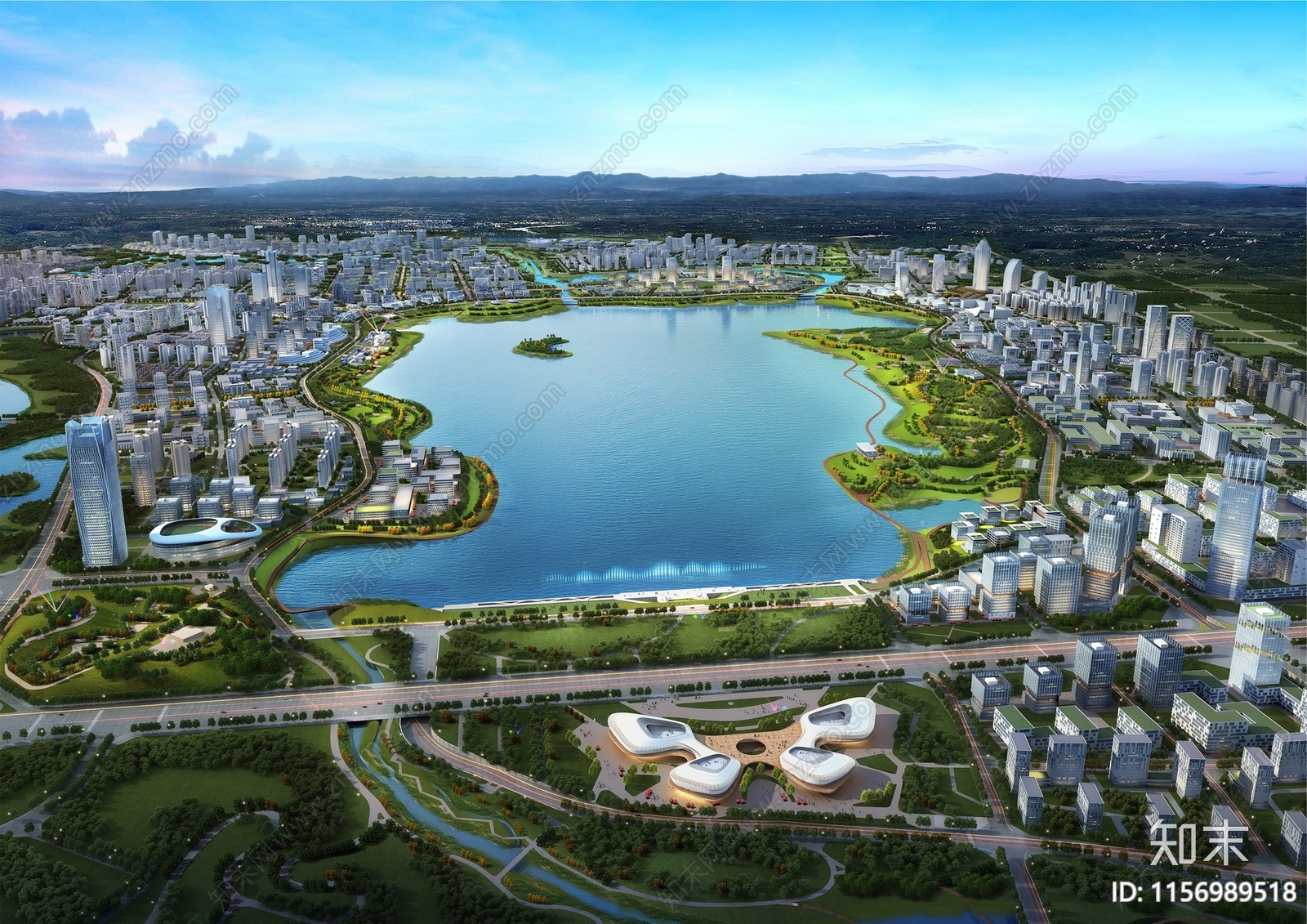 现代成都市天府新区成都直管区南拓区域城市设计下载【ID:1156989518】