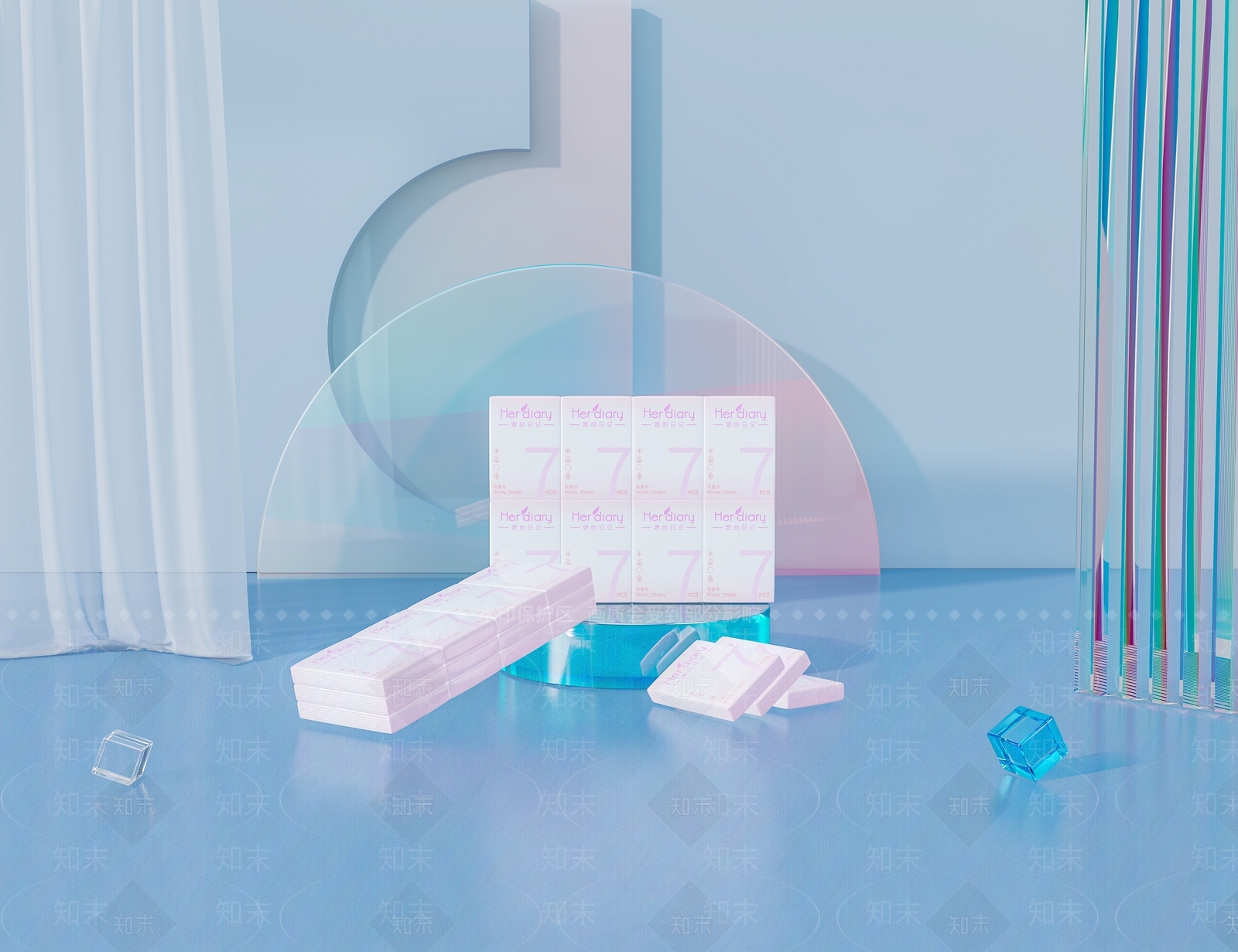 洗脸巾抽纸3D模型下载【ID:1156992233】